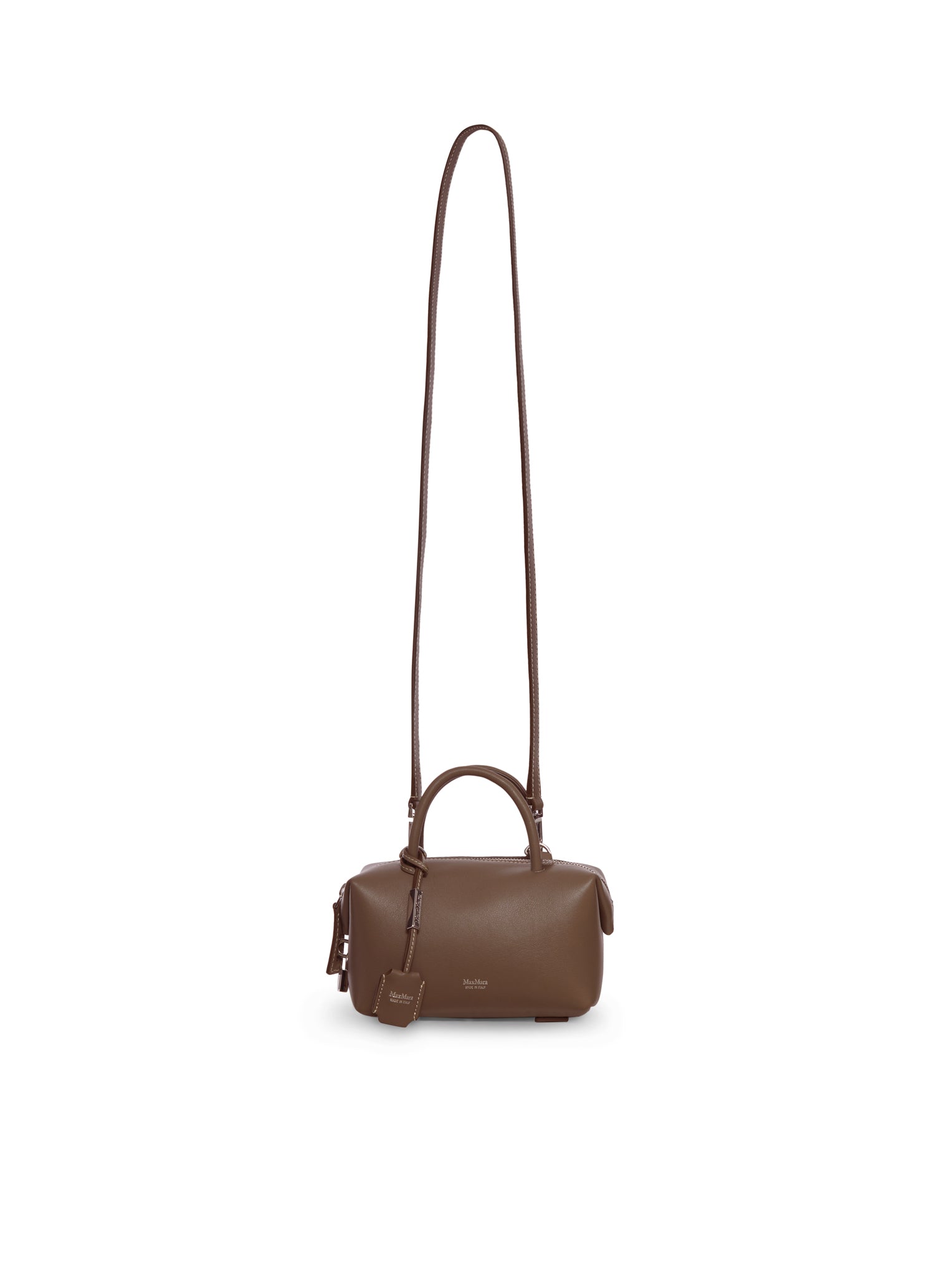 SMALL NATURAL LEATHER TOP HANDLE