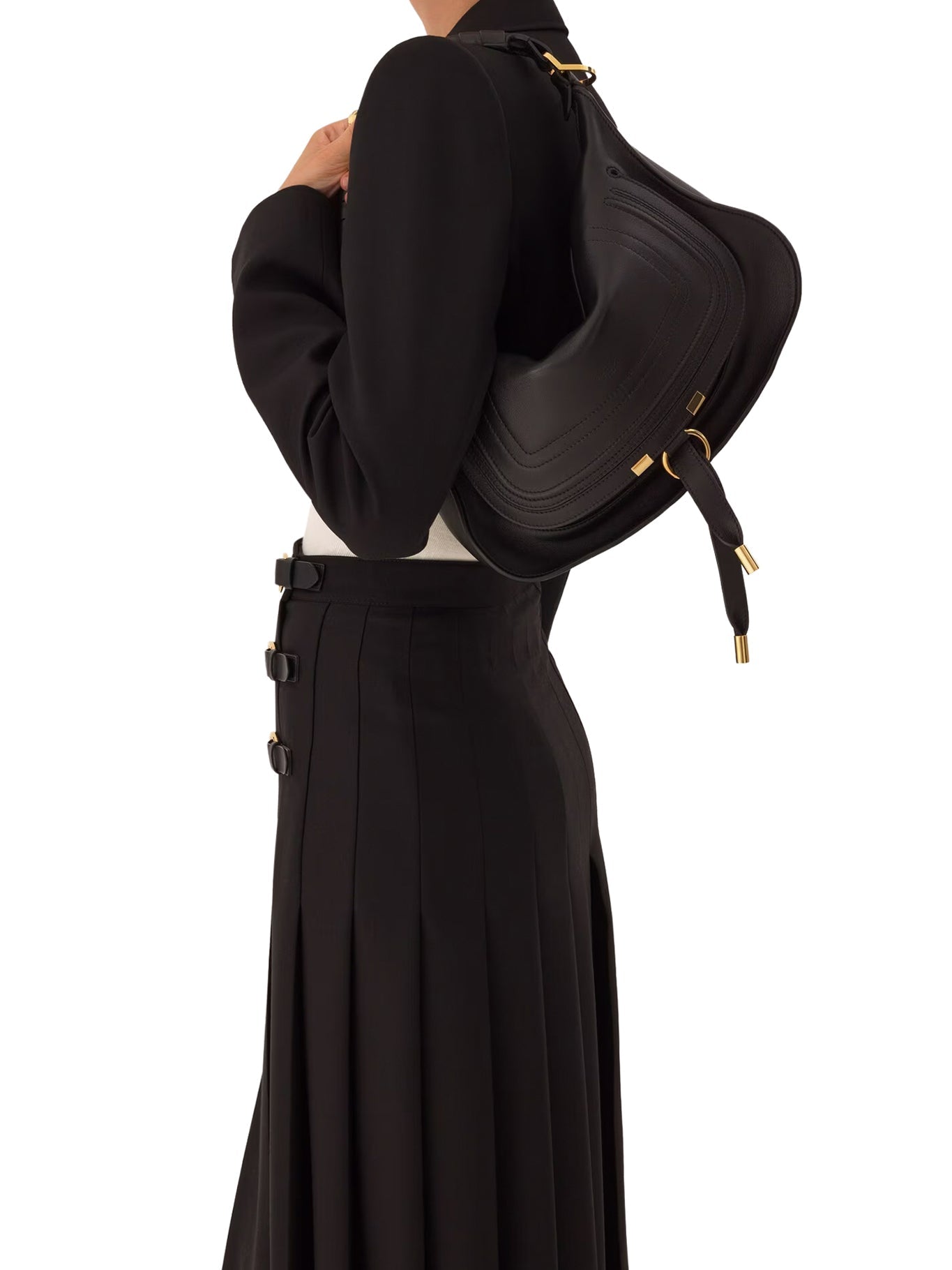 SMALL MARCIE SHOULDER BAG IN SOFT LEATHER