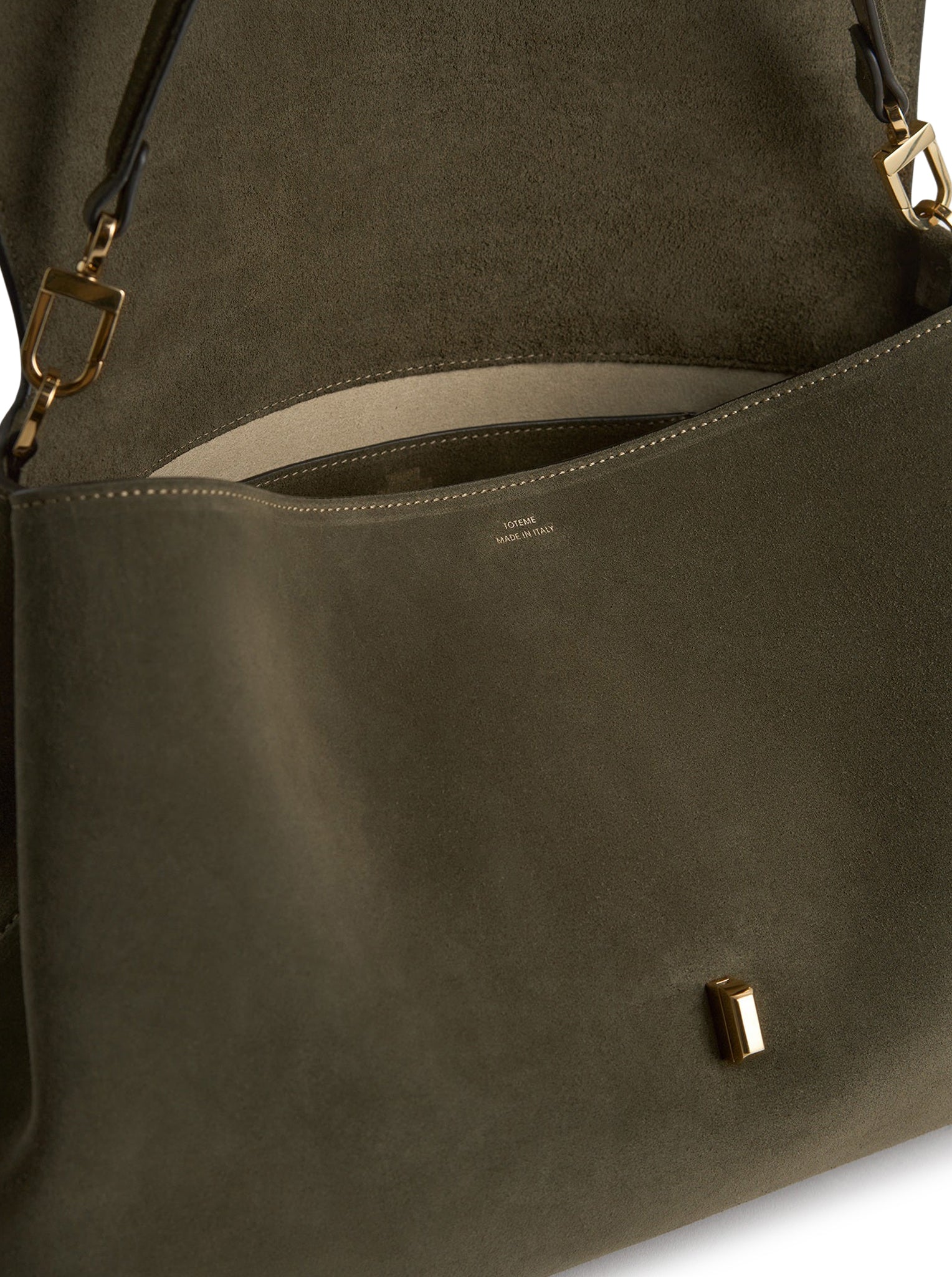 T-LOCK SUEDE BAG