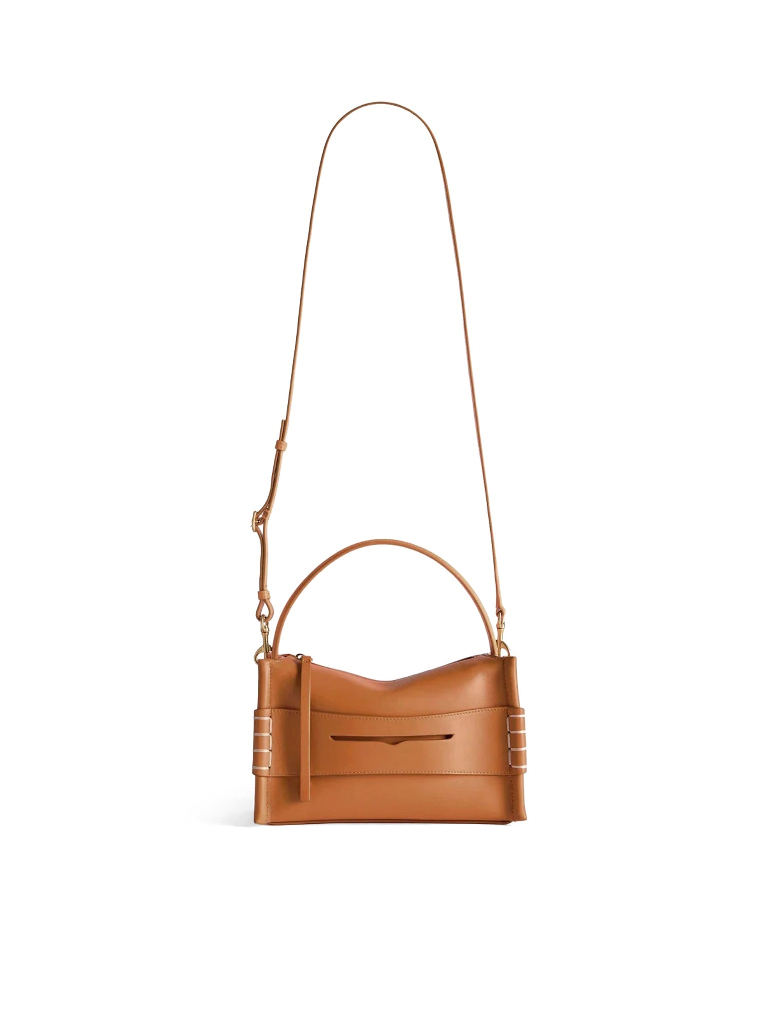 SMALL LOAFER BAG IN BROWN LEATHER