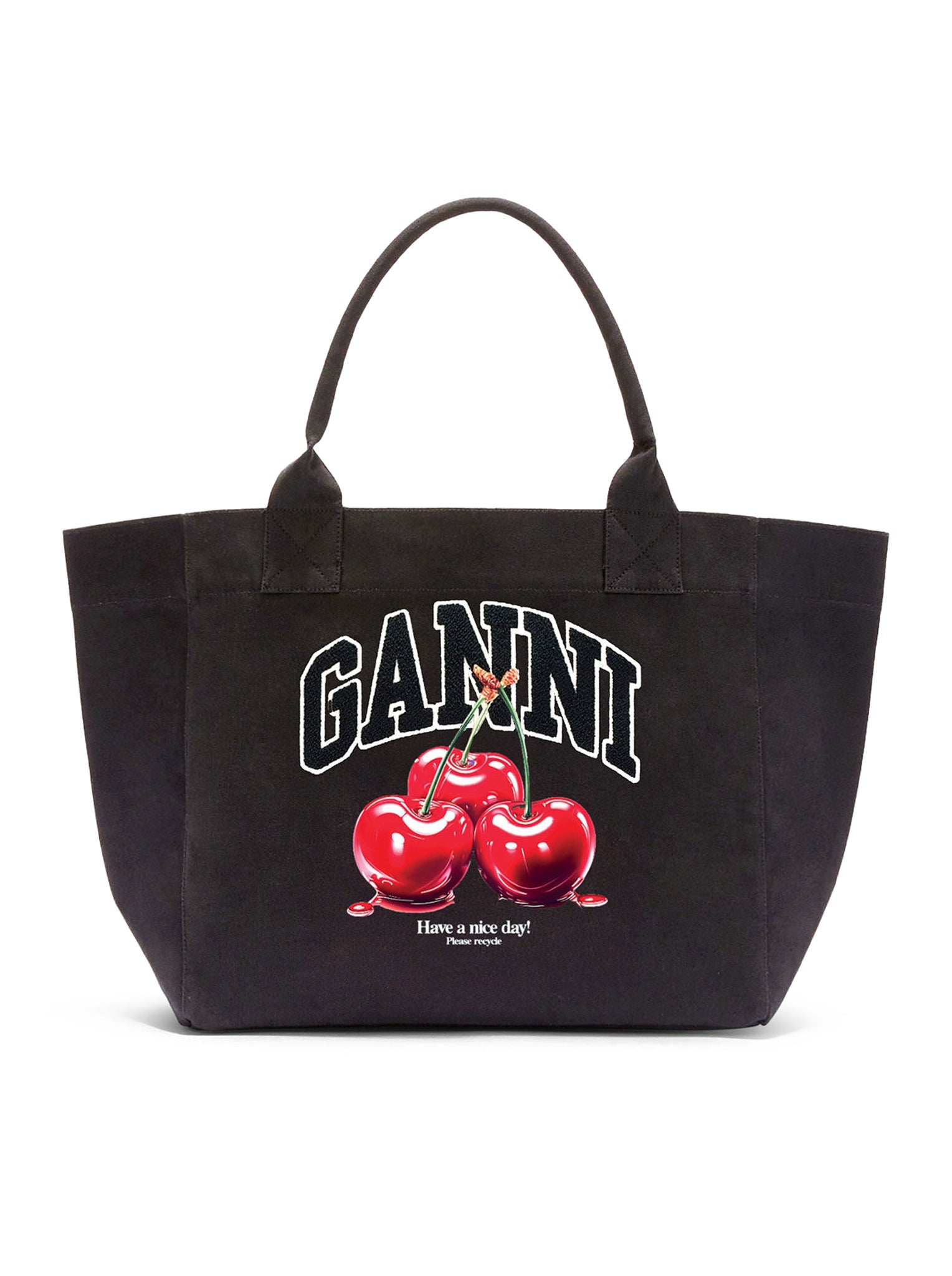 MEDIUM CHERRY COTTON TOTE BAG