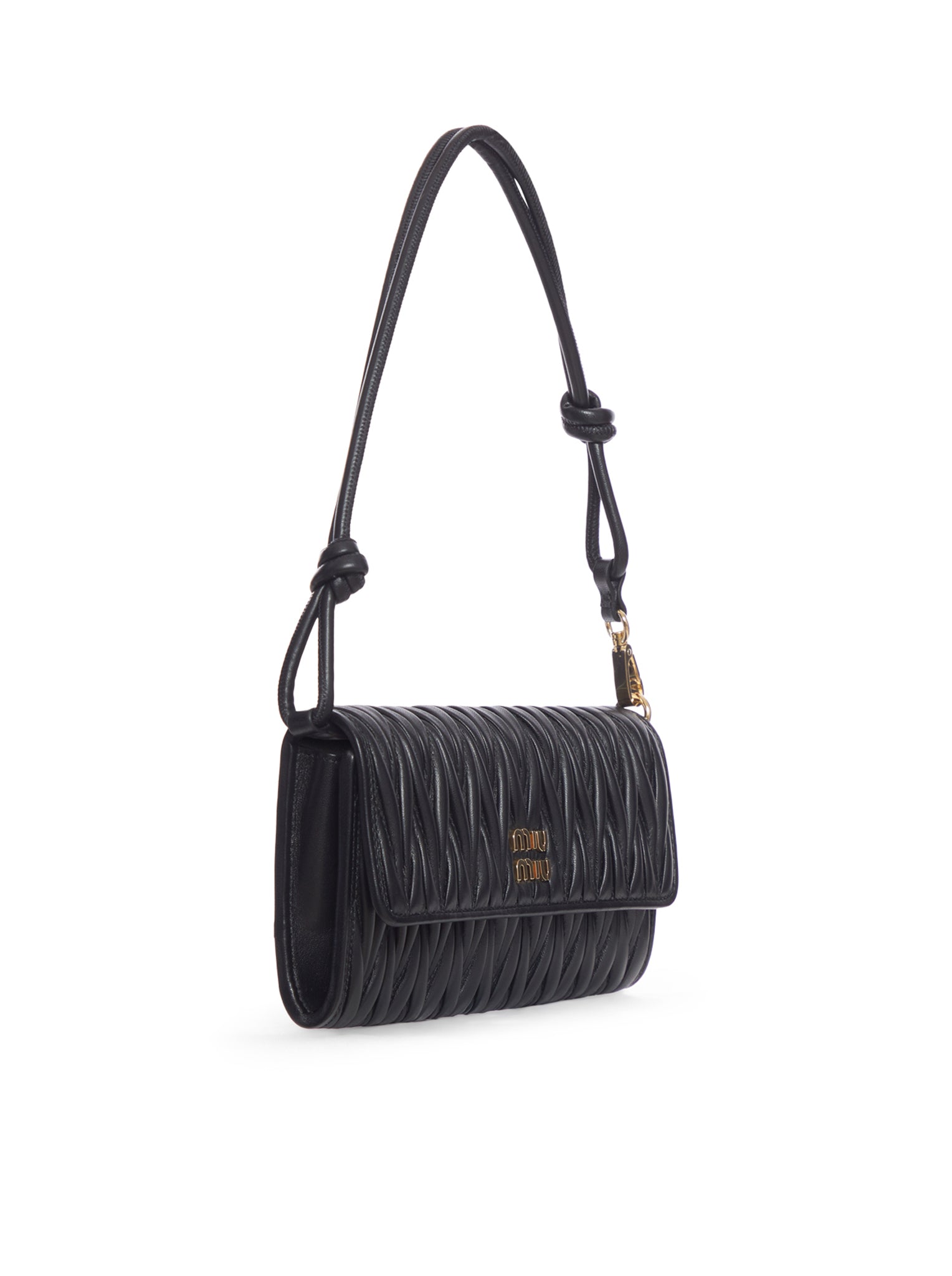 WALLET ON CHAIN IN MATELASSÉ LEATHER