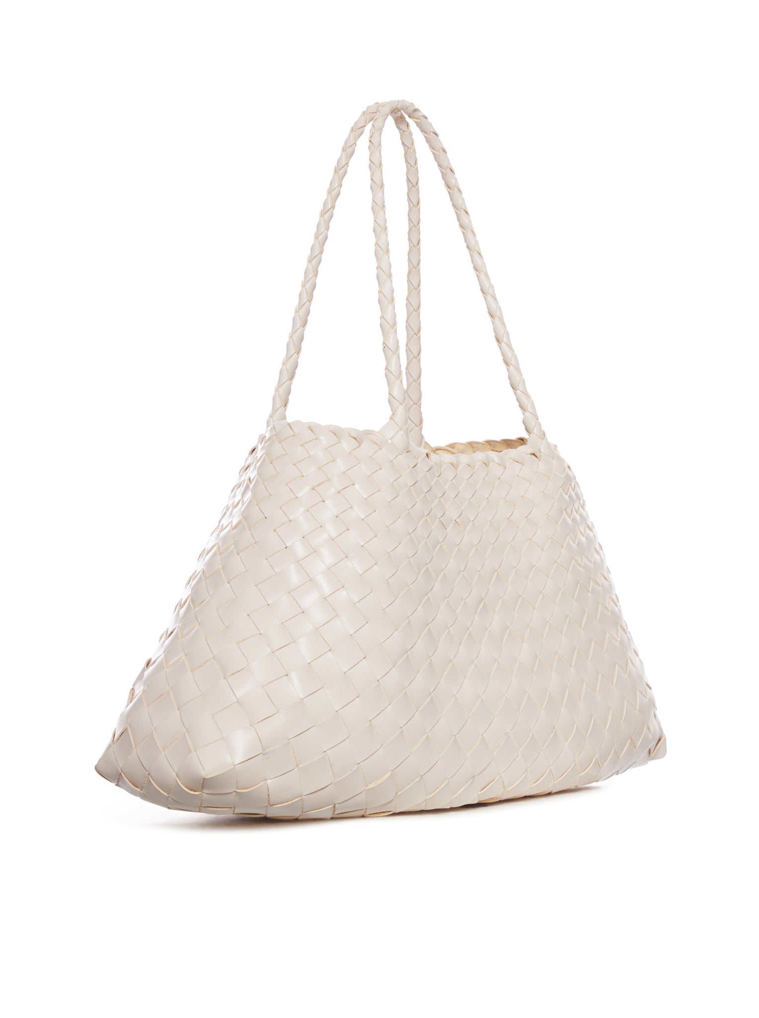 SANTA CROCE BIG WOVEN LEATHER BAG