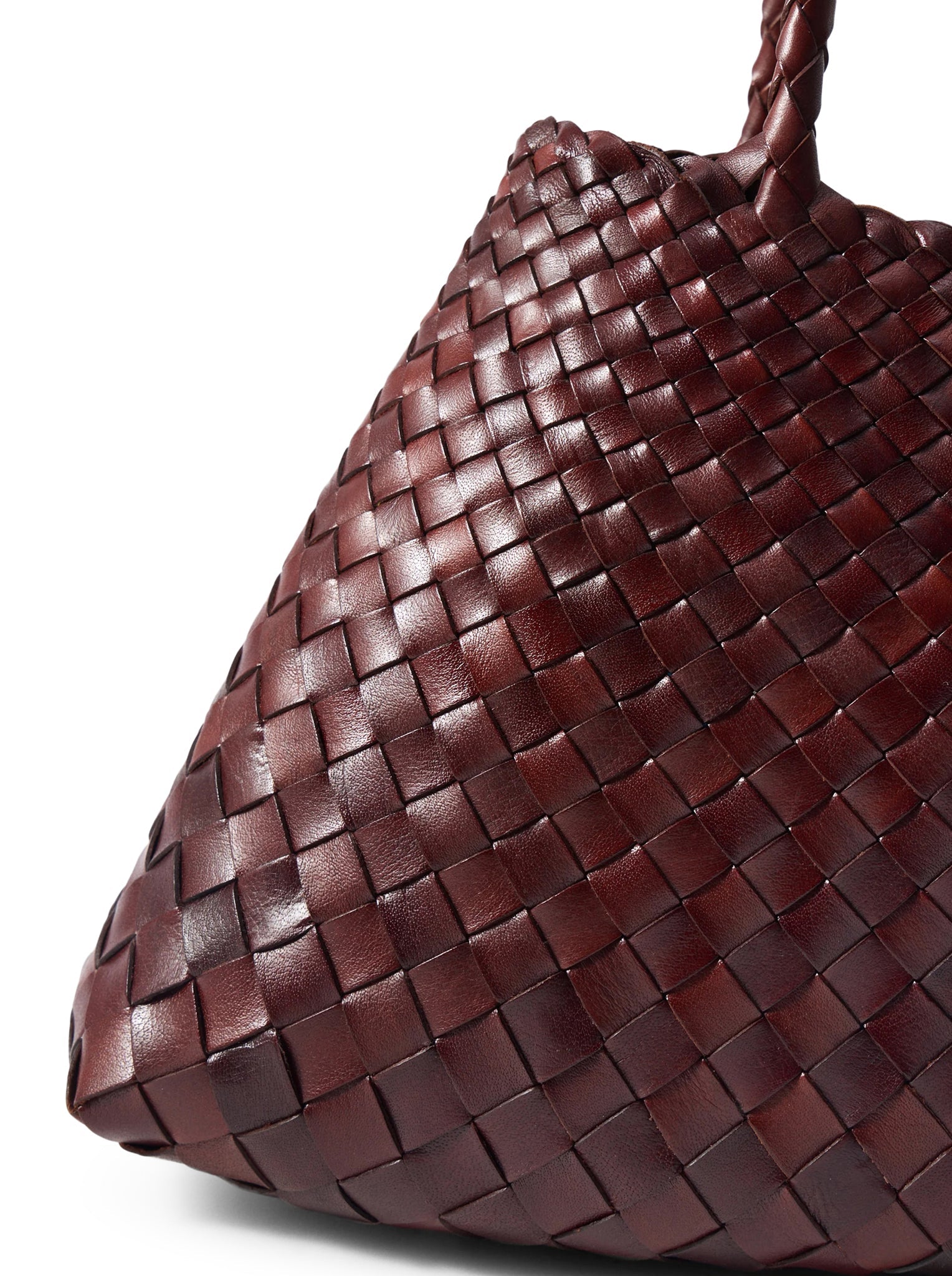 SANTA CROCE BIG WOVEN LEATHER BAG