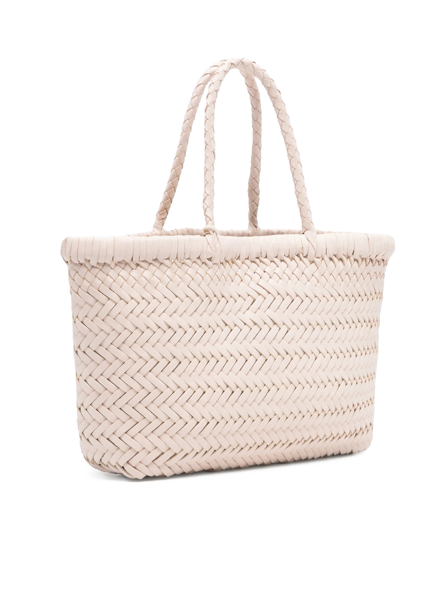 MINI FLAT GORA HANDBAG IN SAND LEATHER