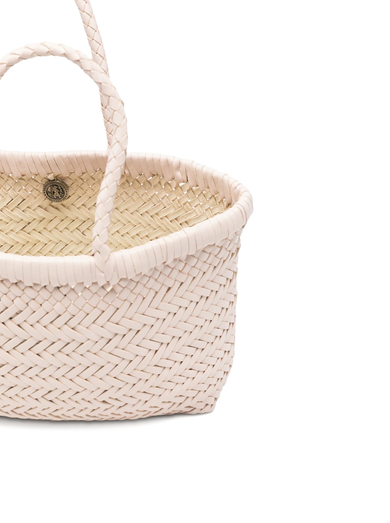 MINI FLAT GORA HANDBAG IN SAND LEATHER