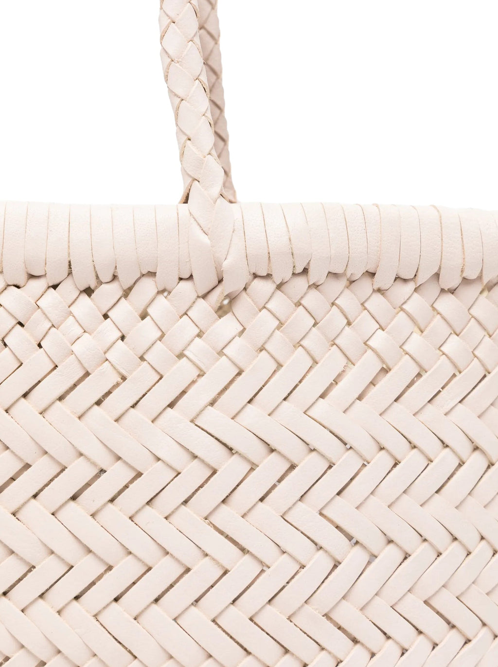 MINI FLAT GORA HANDBAG IN SAND LEATHER