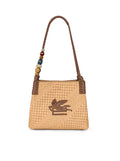 LIBRA SMALL RAFFIA SHOPPING BAG