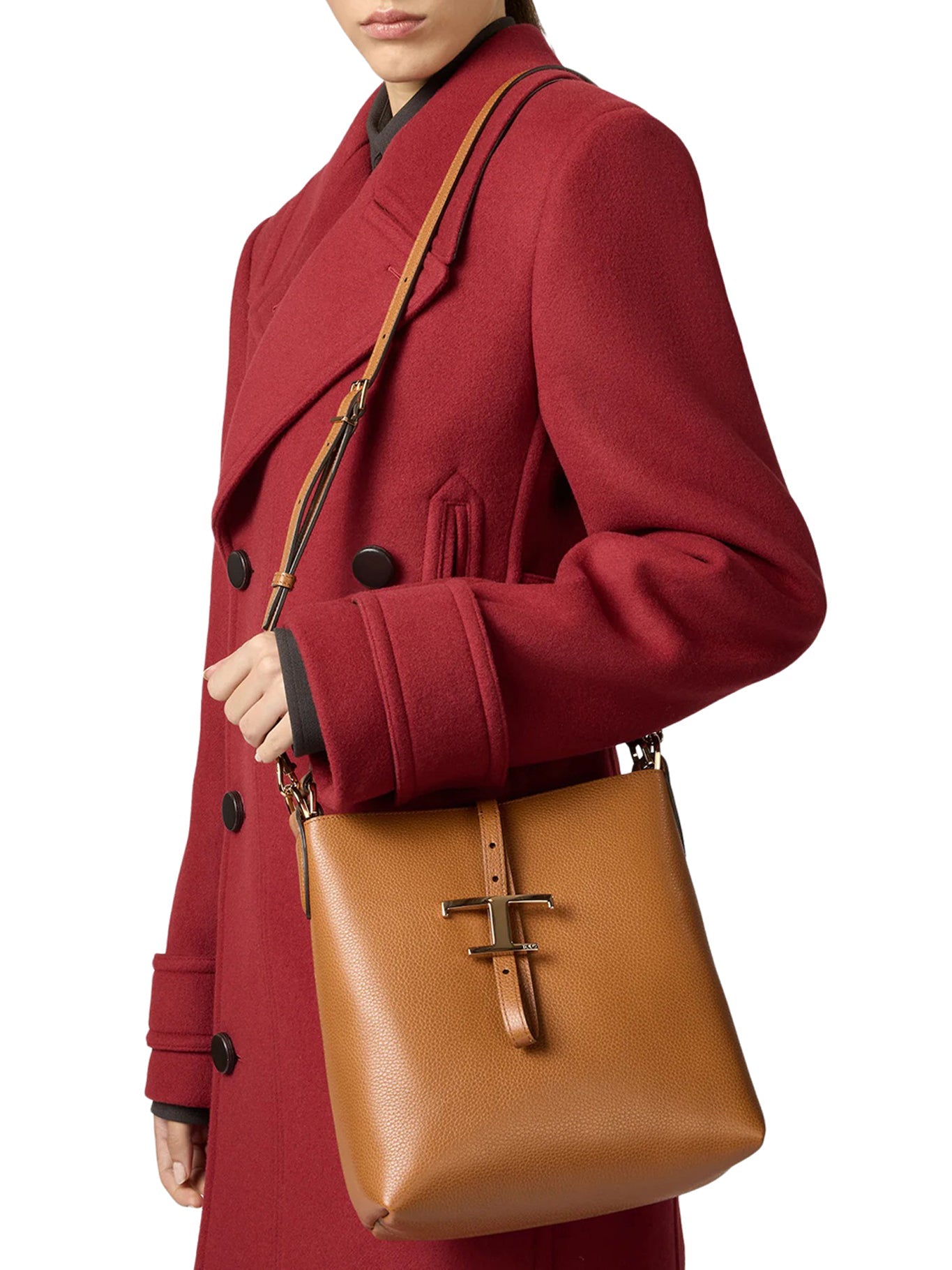 BUCKET BAG T TIMELESS IN LEATHER MINI