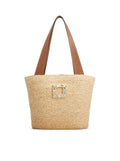 SMALL RAFFIA SHOPPING BAG