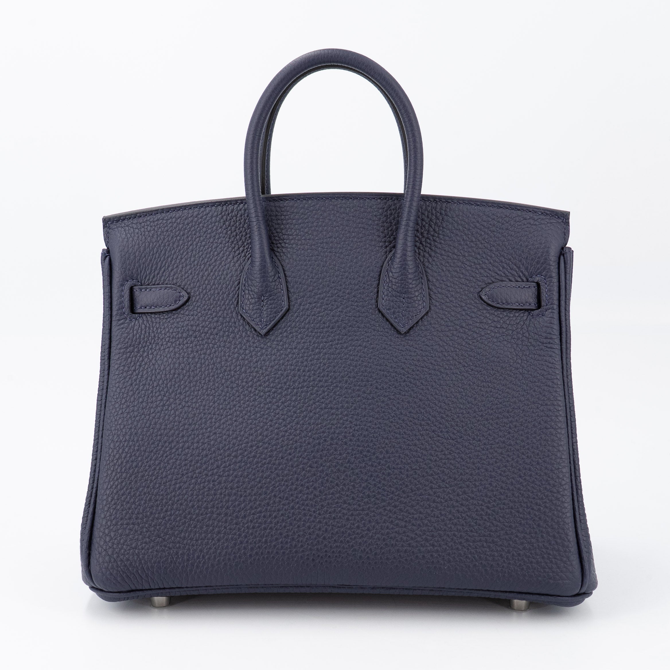 HERMÈS Birkin 25 Bleu Nuit Togo Palladium hardware K (2025)