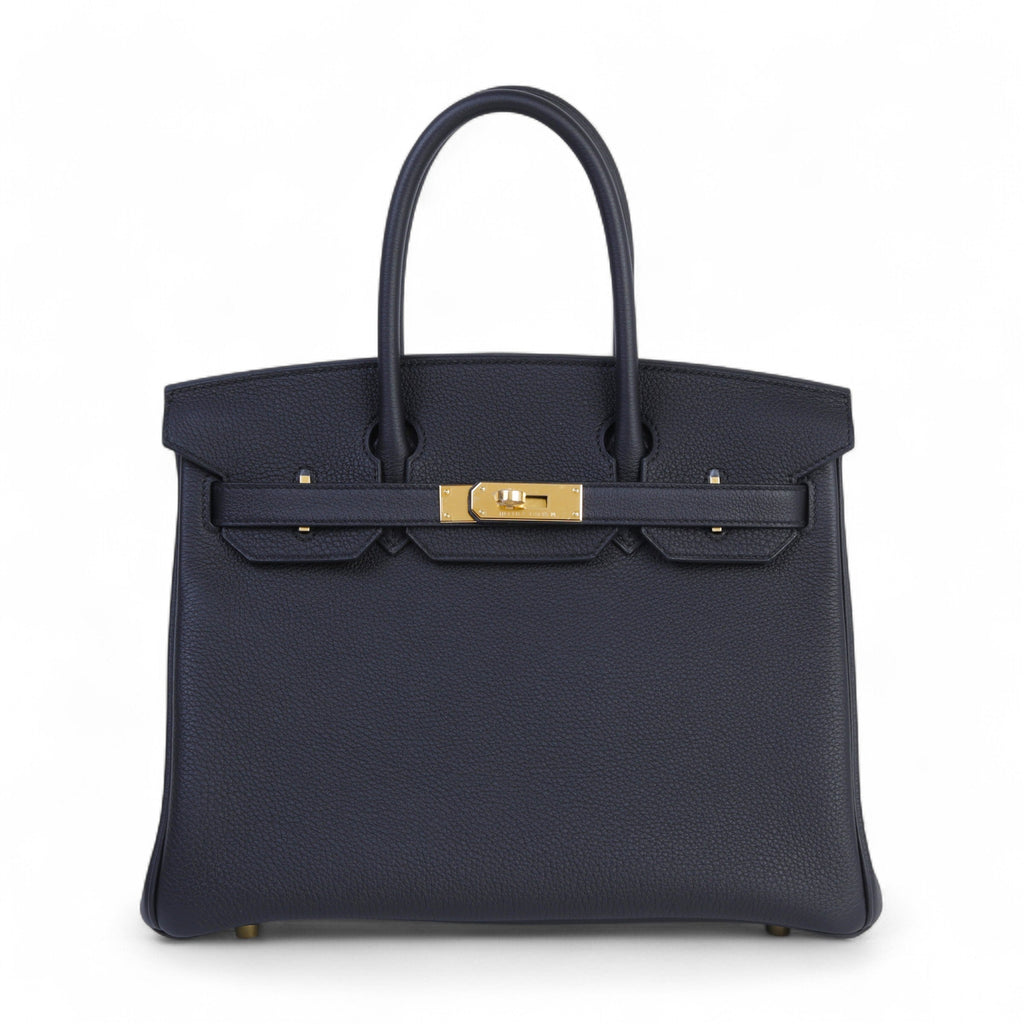 HERMÈS Birkin 30 Noir (89) Togo Gold hardware K (2025)