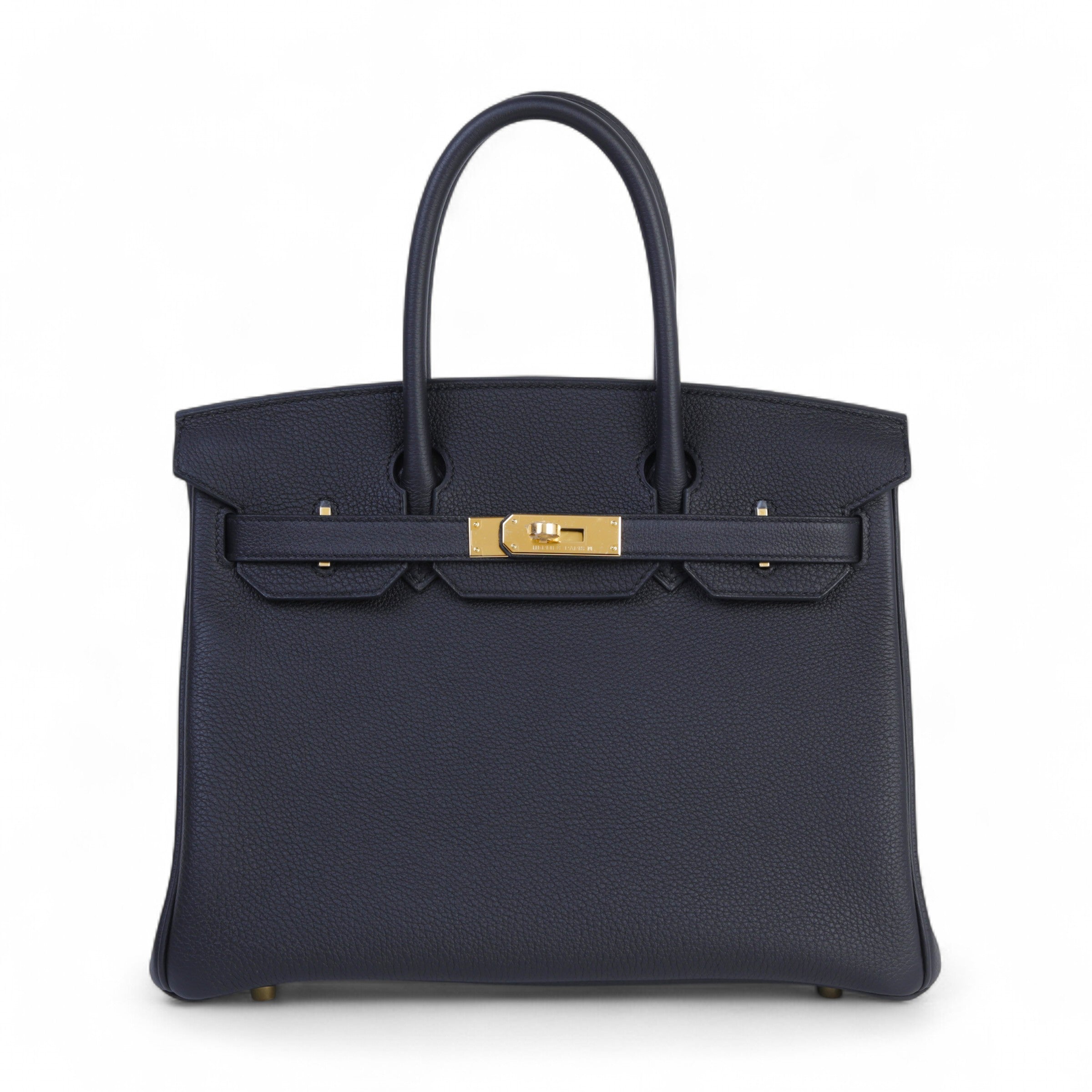 HERMÈS Birkin 30 Noir (89) Togo Gold hardware K (2025)