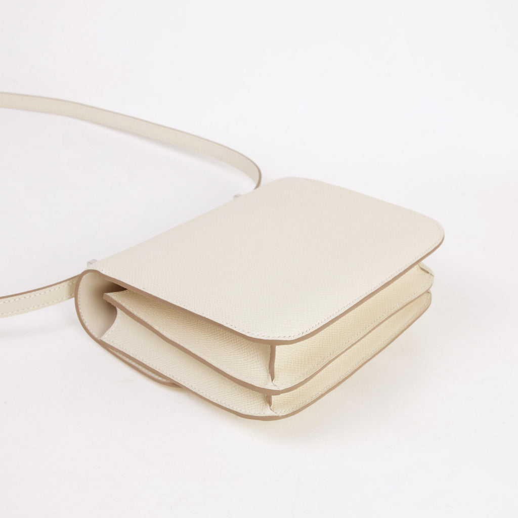 HERMÈS Constance Mini Craie (10) Epsom Lacquer Hardware Palladium hardware K (2025)