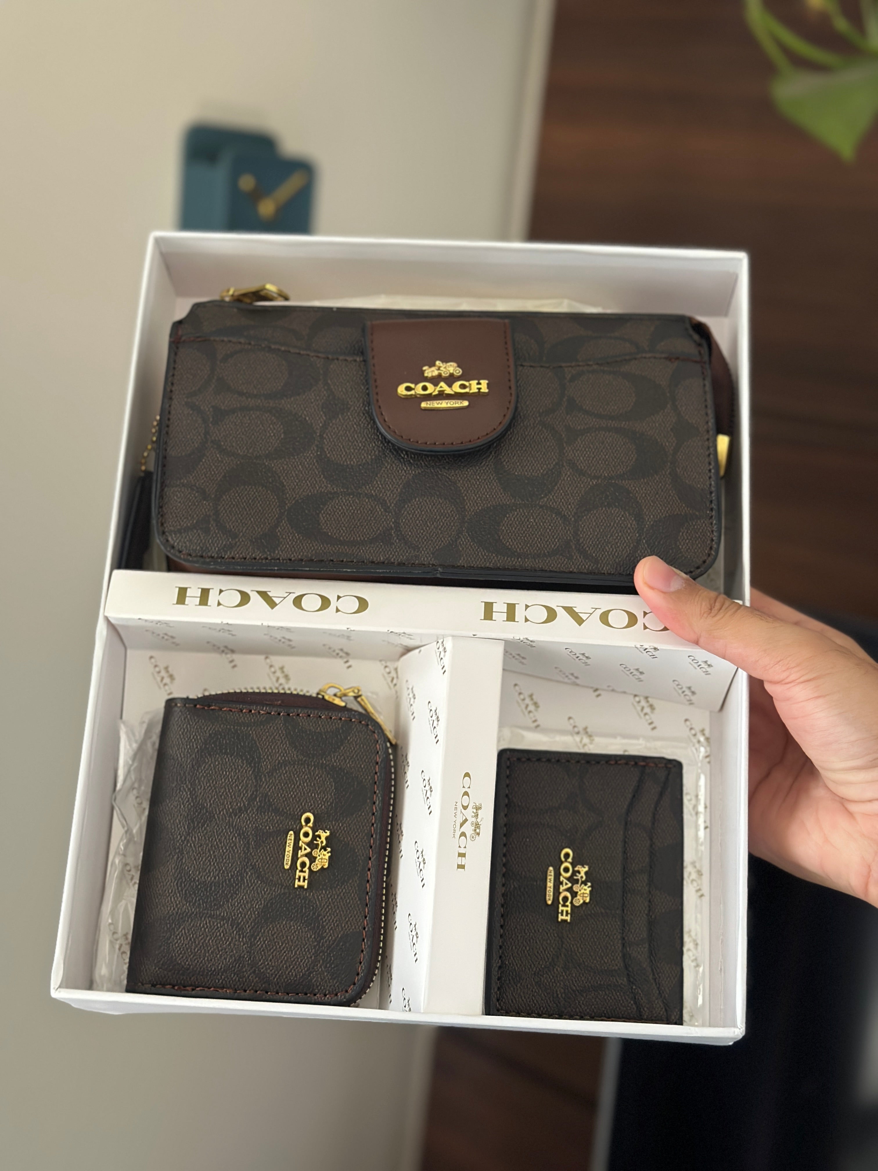 Coch 3pc set  wallet