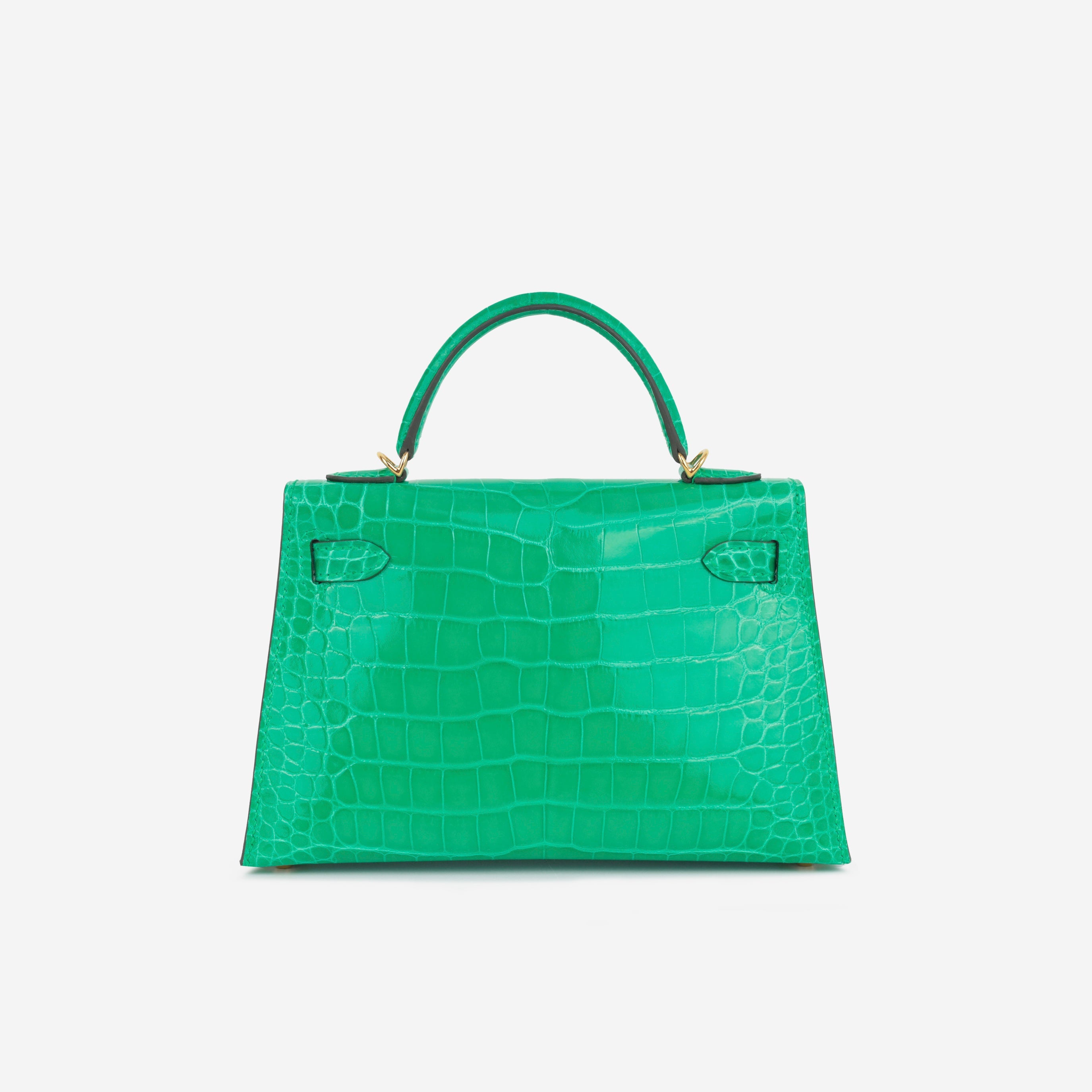 Mini Kelly  - Vert Jade Alligator