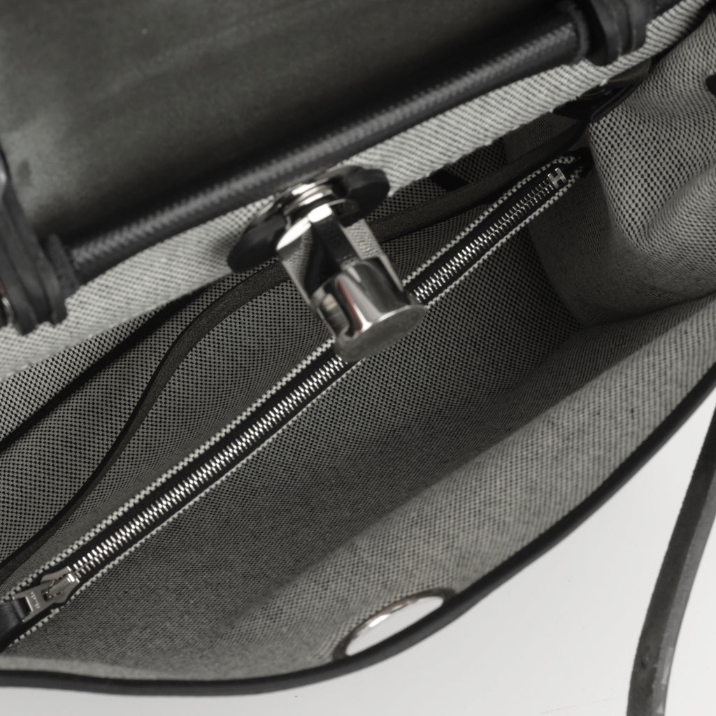 Hermès Herbag 31 - Black Berline Toile | Palladium Hardware