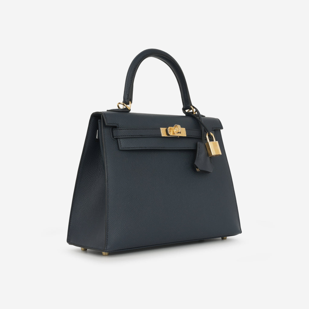 Hermès Kelly 25 - Bleu Indigo Epsom | Gold Hardware