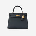 Hermès Kelly 25 - Bleu Indigo Epsom | Gold Hardware
