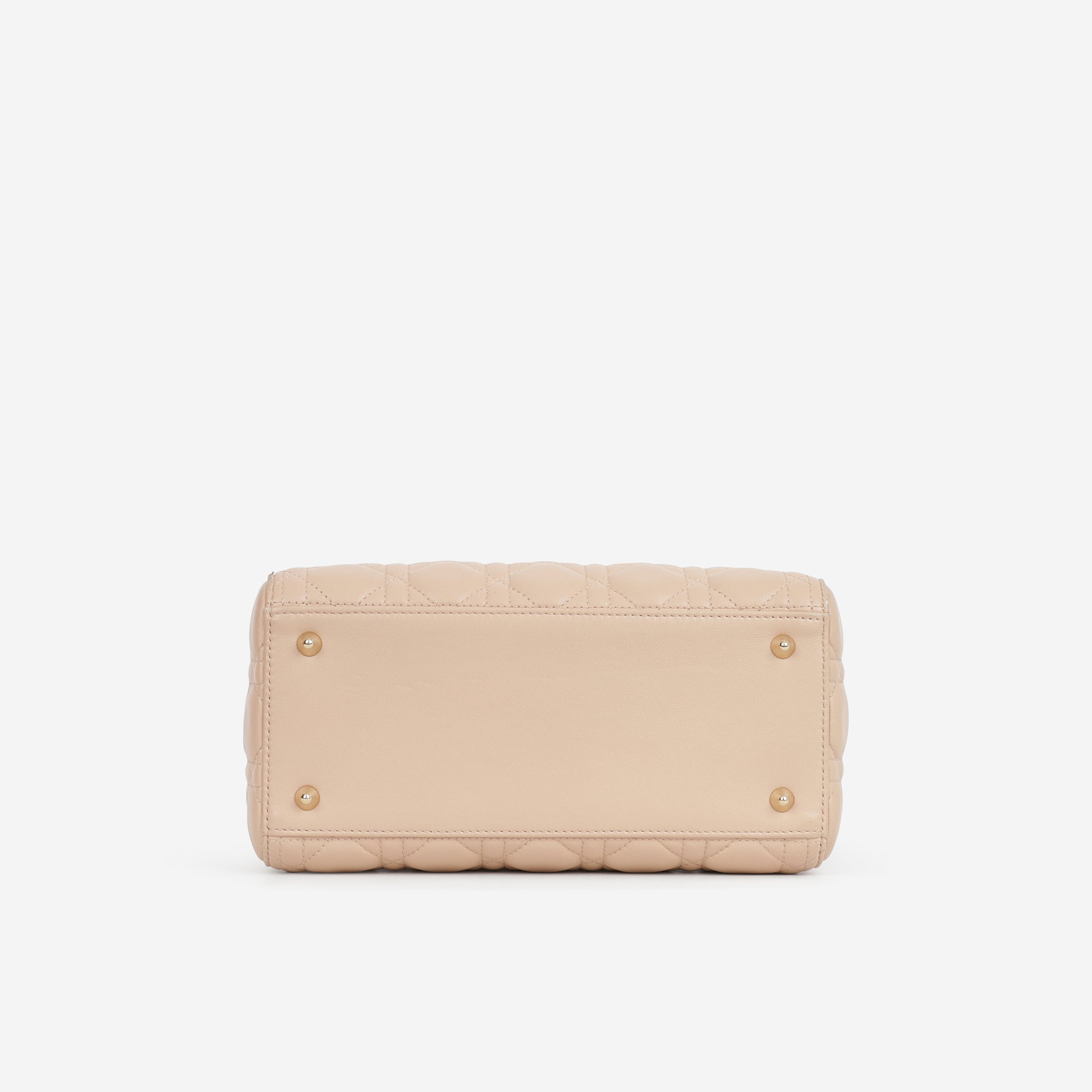 Medium Lady Dior - Blush Lambskin | Champagne Gold Hardware