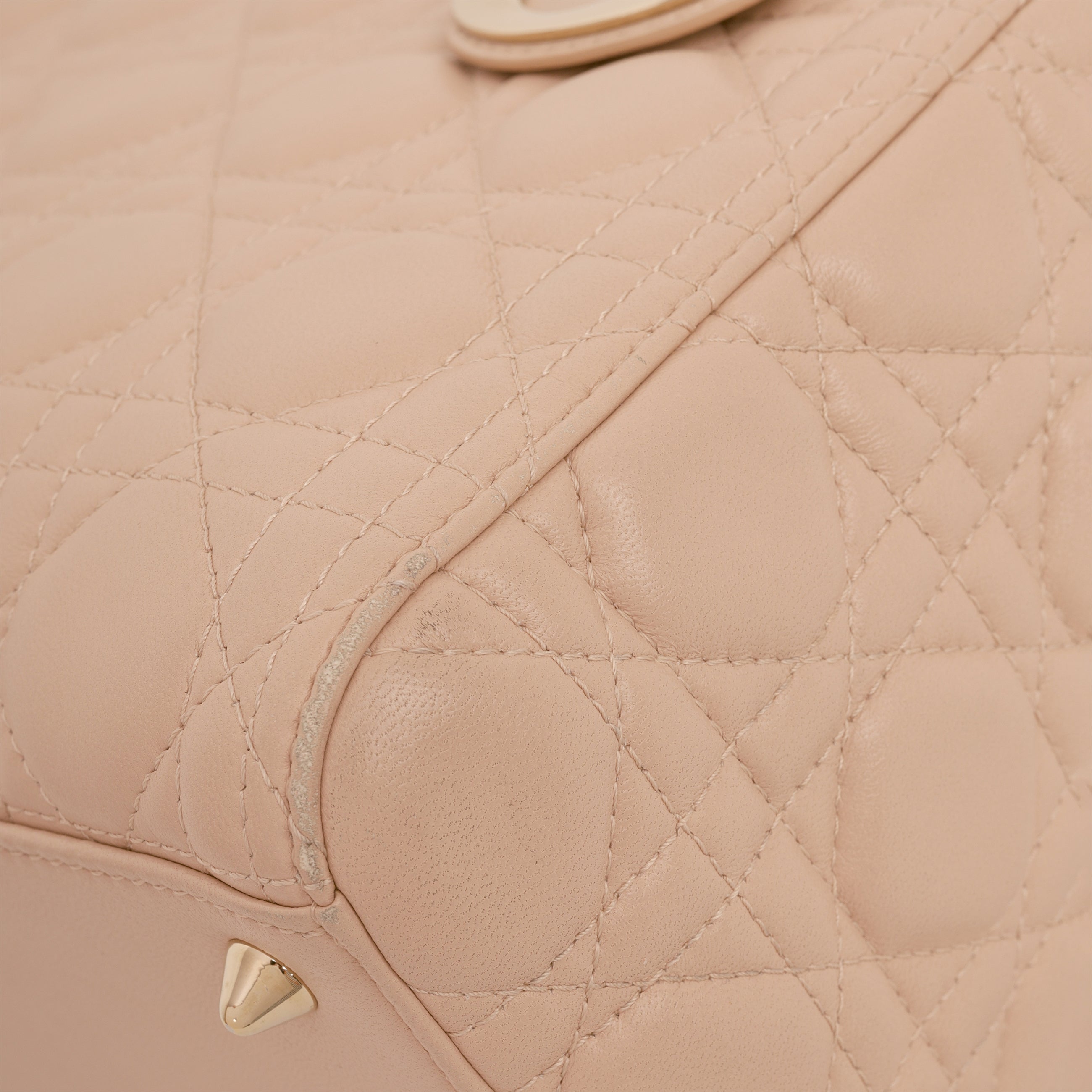 Medium Lady Dior - Blush Lambskin | Champagne Gold Hardware
