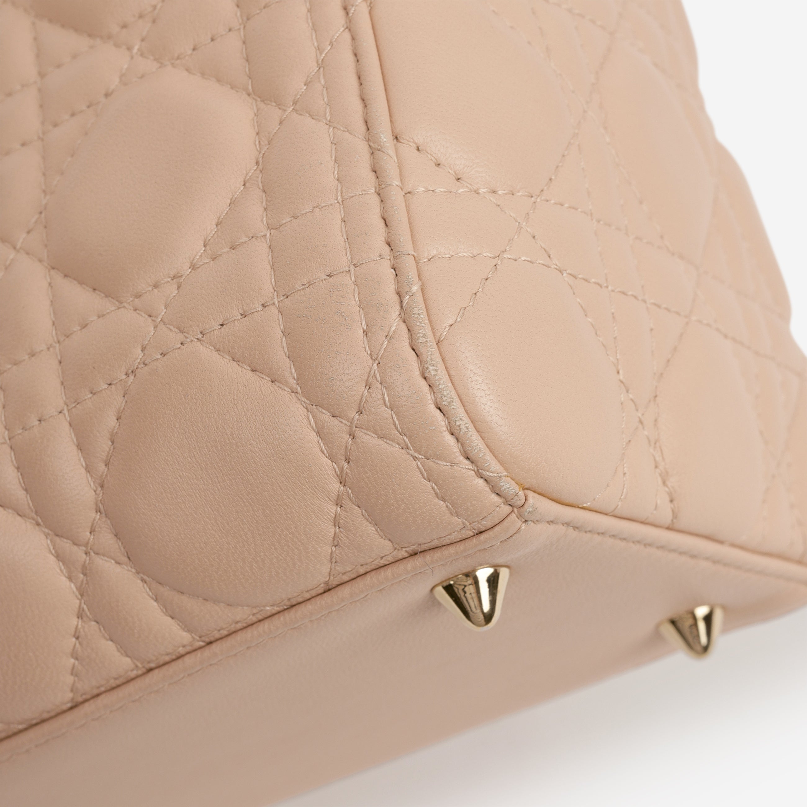 Medium Lady Dior - Blush Lambskin | Champagne Gold Hardware