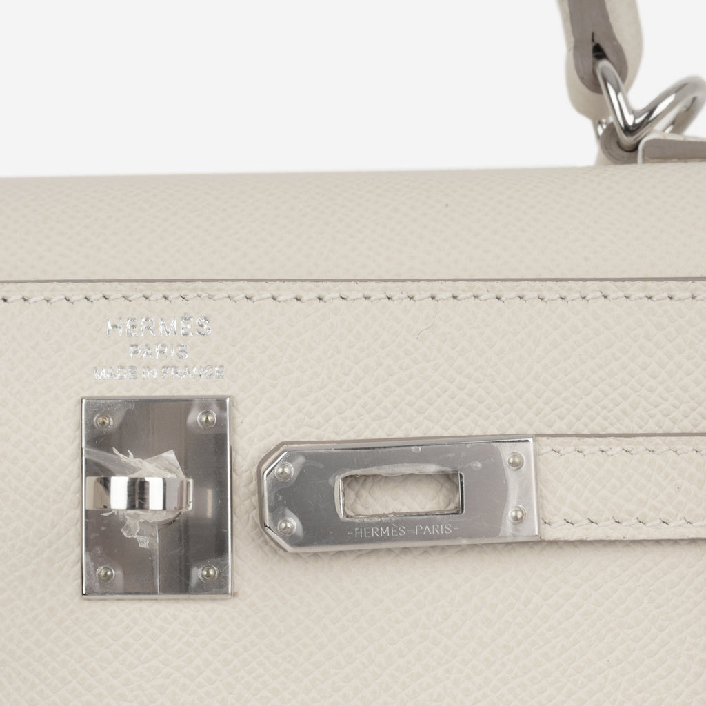 Hermès Kelly 25 - Craie Epsom | Palladium Hardware