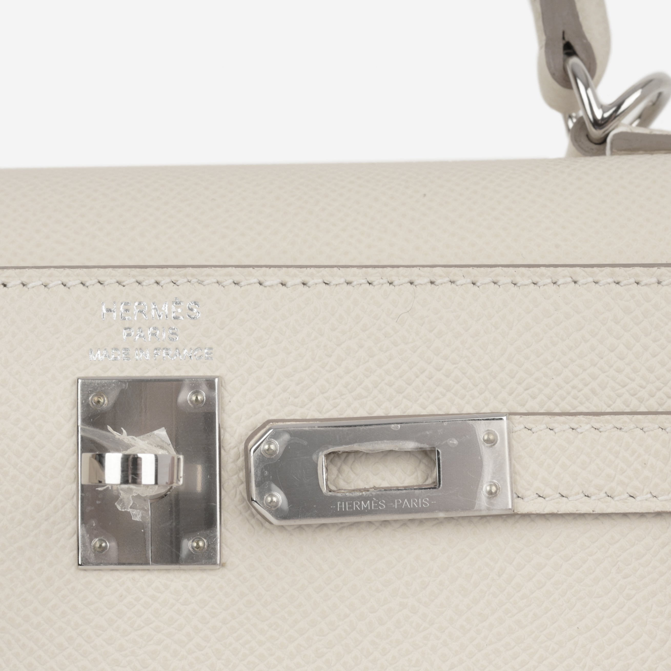 Hermès Kelly 25 - Craie Epsom | Palladium Hardware
