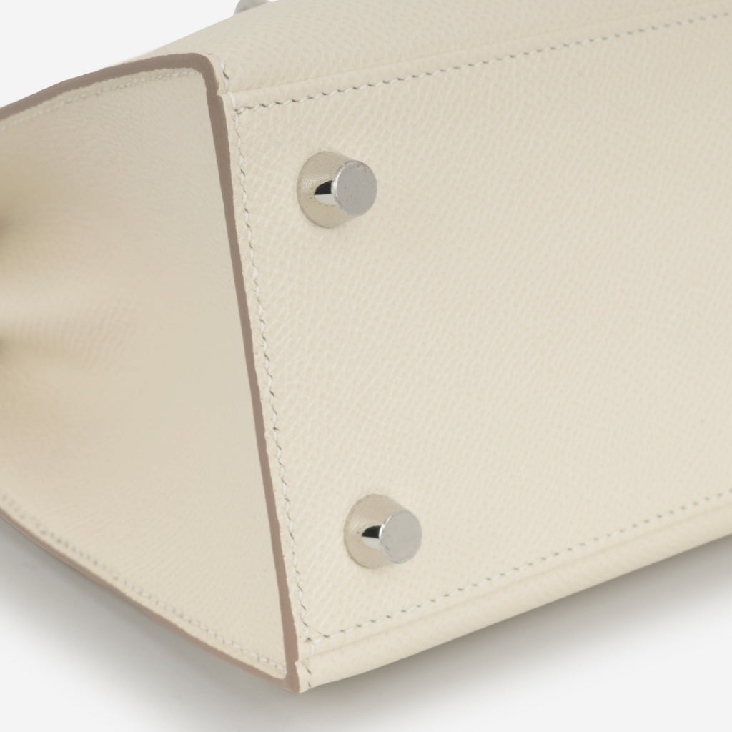 Hermès Kelly 25 - Craie Epsom | Palladium Hardware