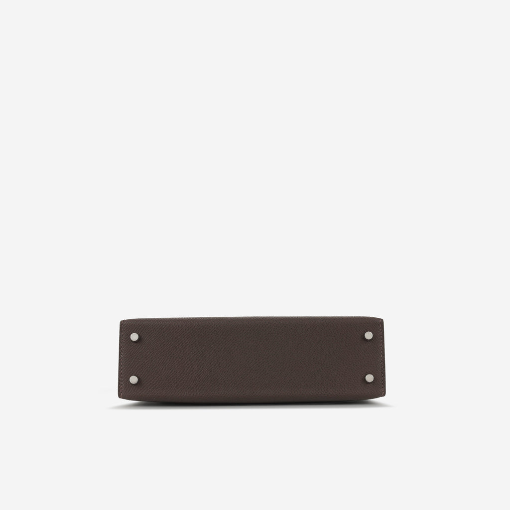 Hermès Mini Kelly - Ebene Epsom | Electrum Hardware