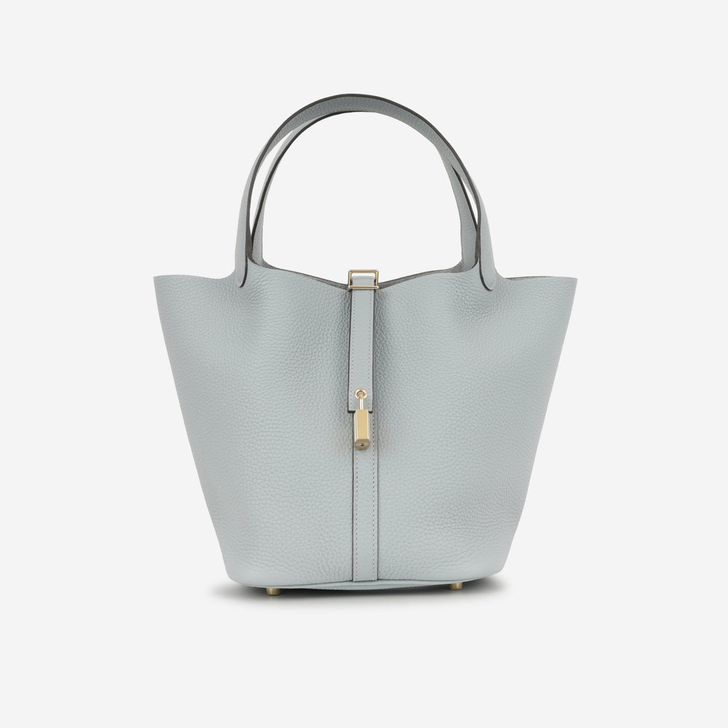Hermès Picotin 22 - Gris Pantin Clemence | Permabrass Hardware