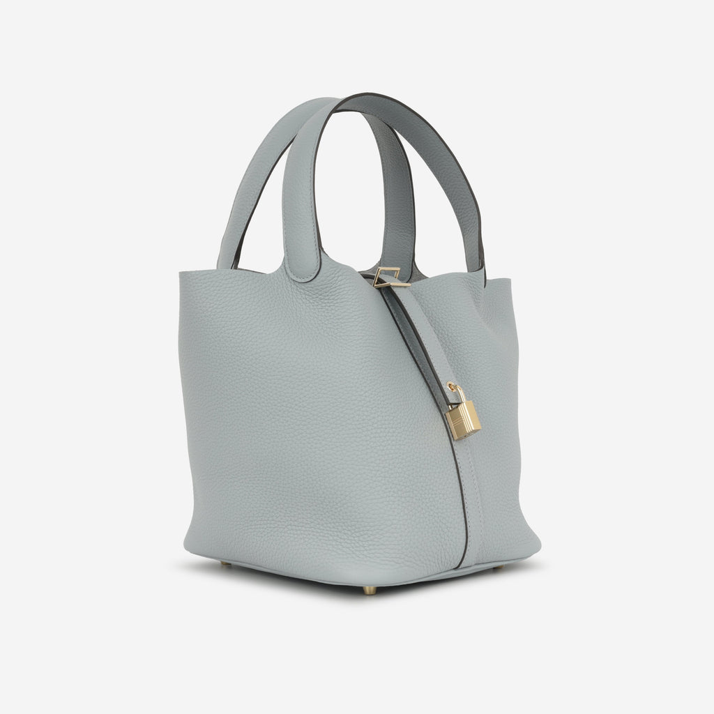 Hermès Picotin 22 - Gris Pantin Clemence | Permabrass Hardware