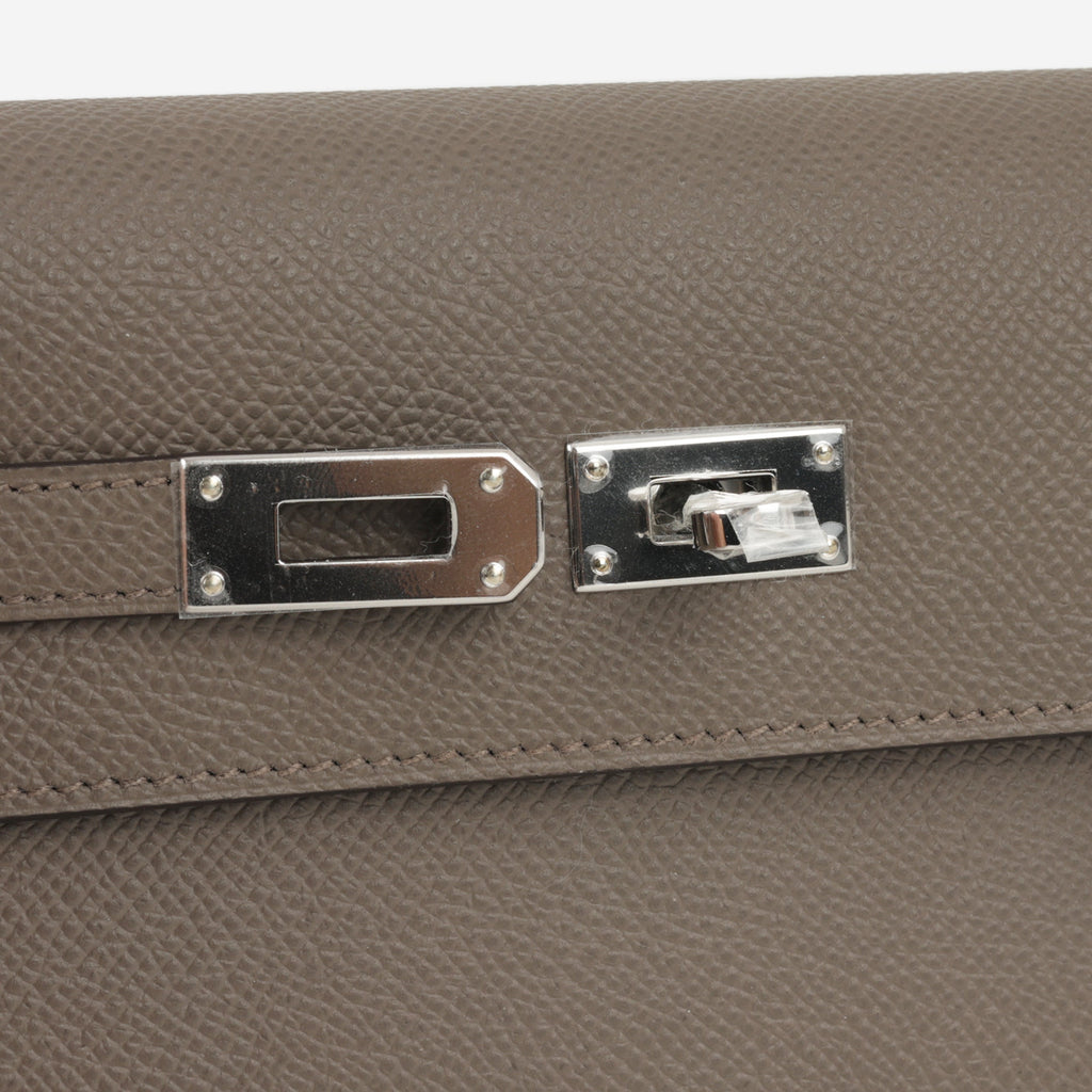 Hermès Kelly To Go Wallet - Gris Etain Epsom | Palladium Hardware
