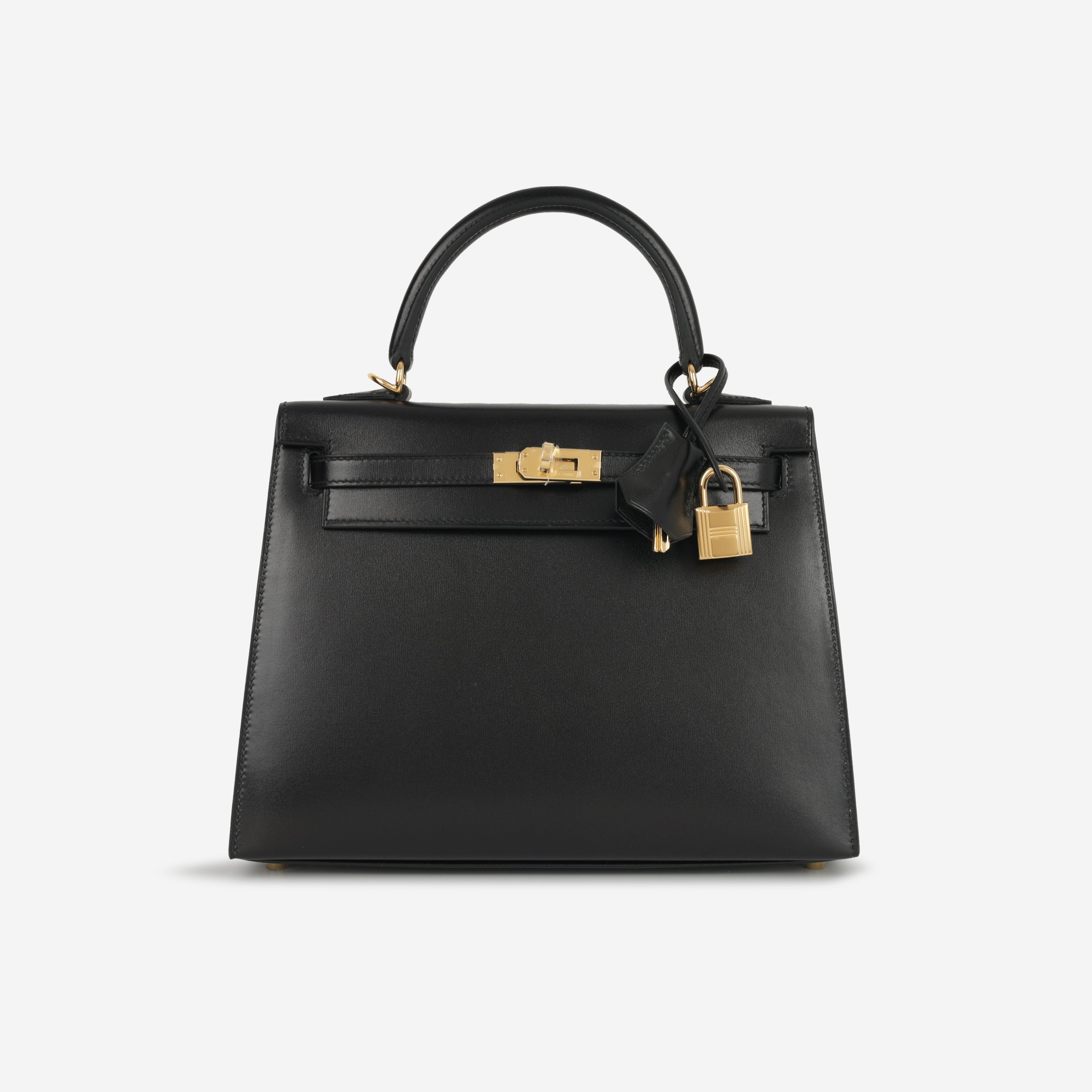 Hermès Kelly 25 - Black Box Calf | Gold Hardware