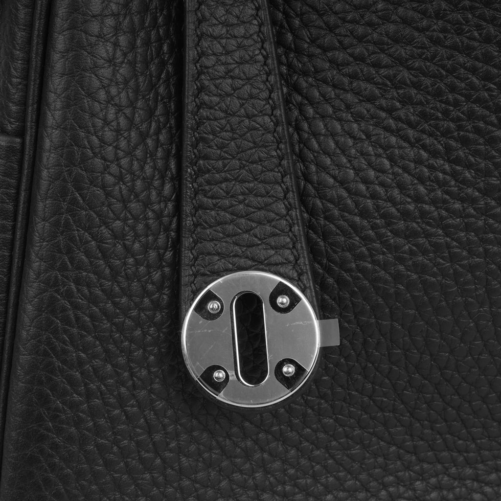 Hermès Lindy 30 - Noir Clemence - Palladium Hardware