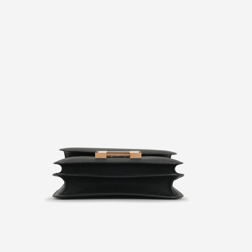 Hermès Constance 18 - Noir  Epsom | Rose Gold Hardware