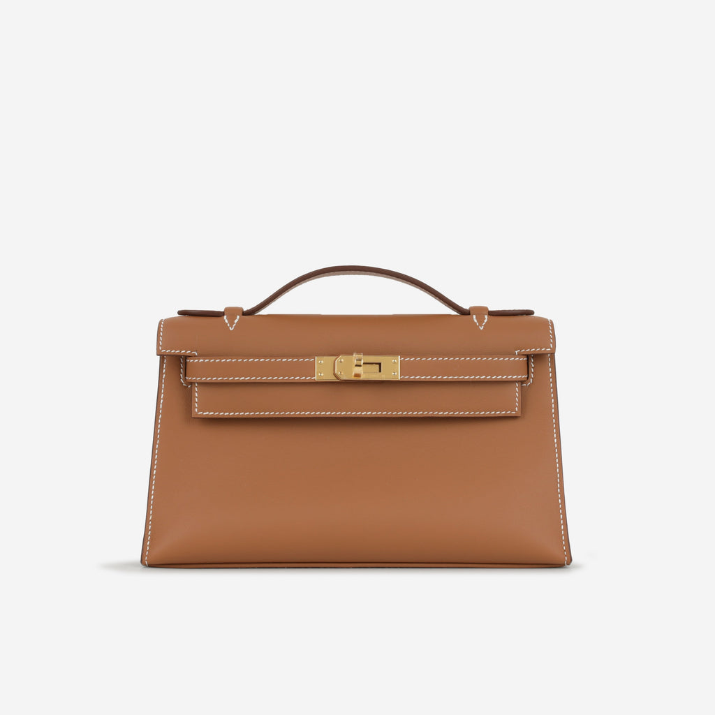 Hermès Kelly Pochette - Gold Swift | Gold Hardware