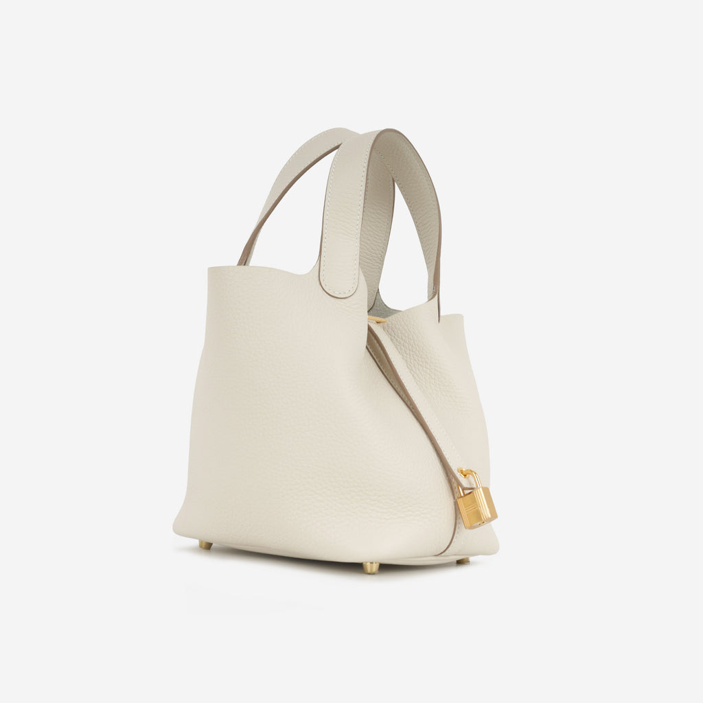 Hermès Picotin 18 - Craie Clemence | Gold Hardware