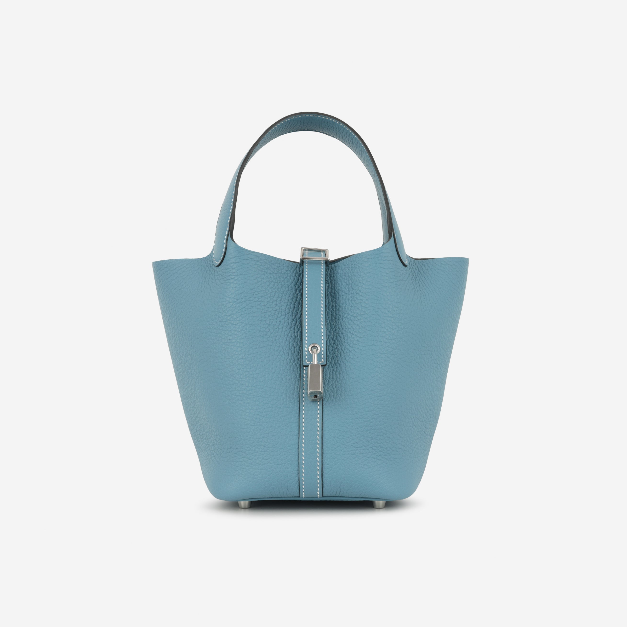 Hermès Picotin 18 - New Blue Jean Clemence | Palladium Hardware