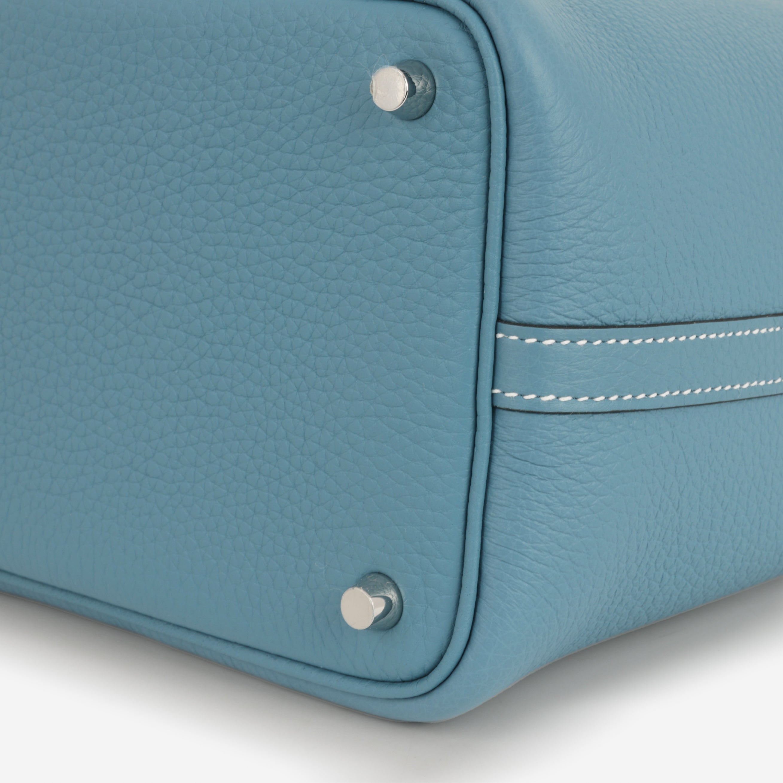 Hermès Picotin 18 - New Blue Jean Clemence | Palladium Hardware