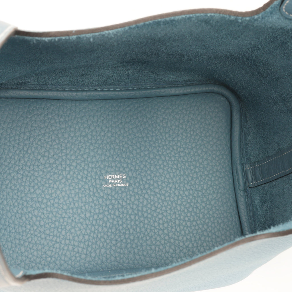 Hermès Picotin 18 - New Blue Jean Clemence | Palladium Hardware
