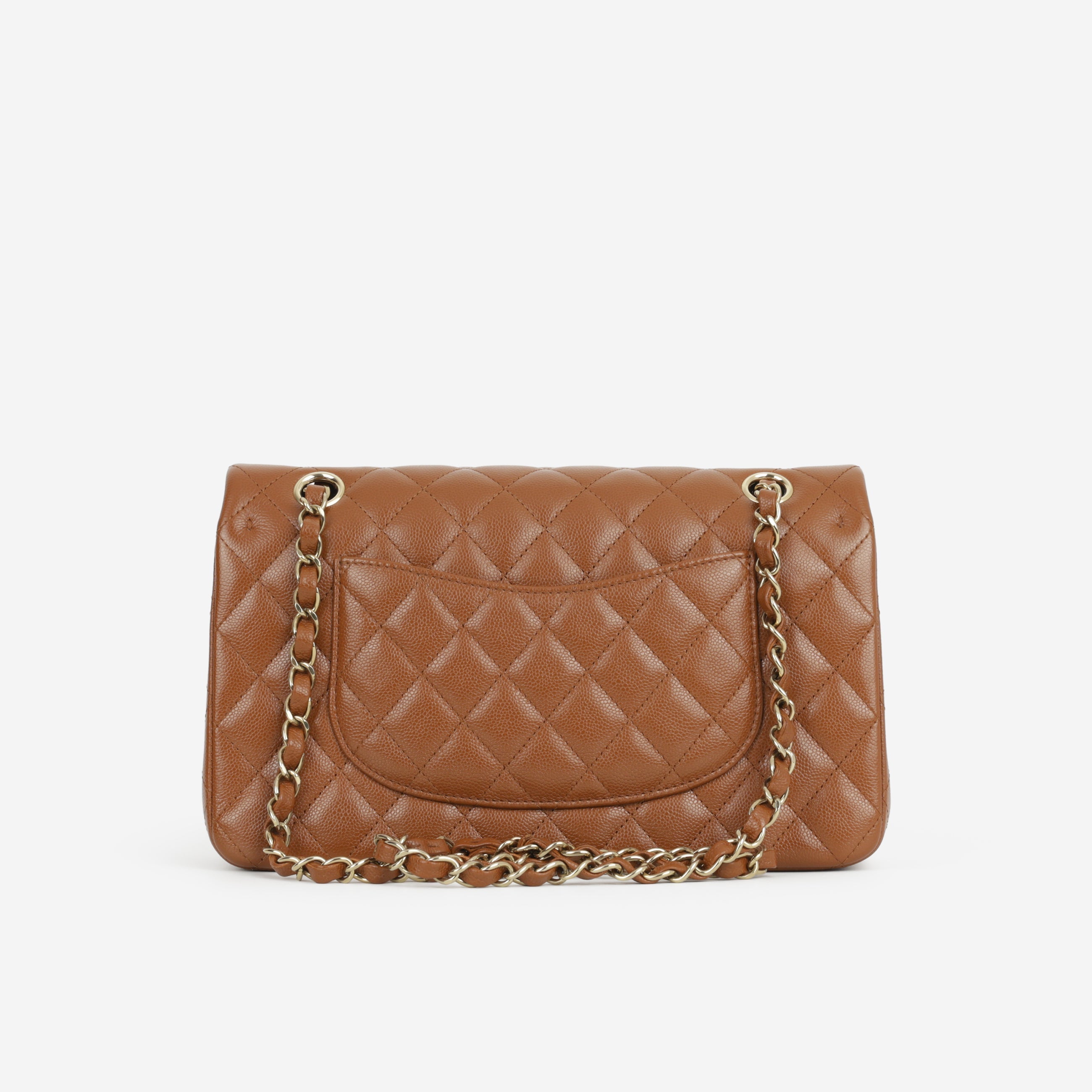 Chanel Medium Classic Flap - Tan Caviar | Champagne Gold Hardware