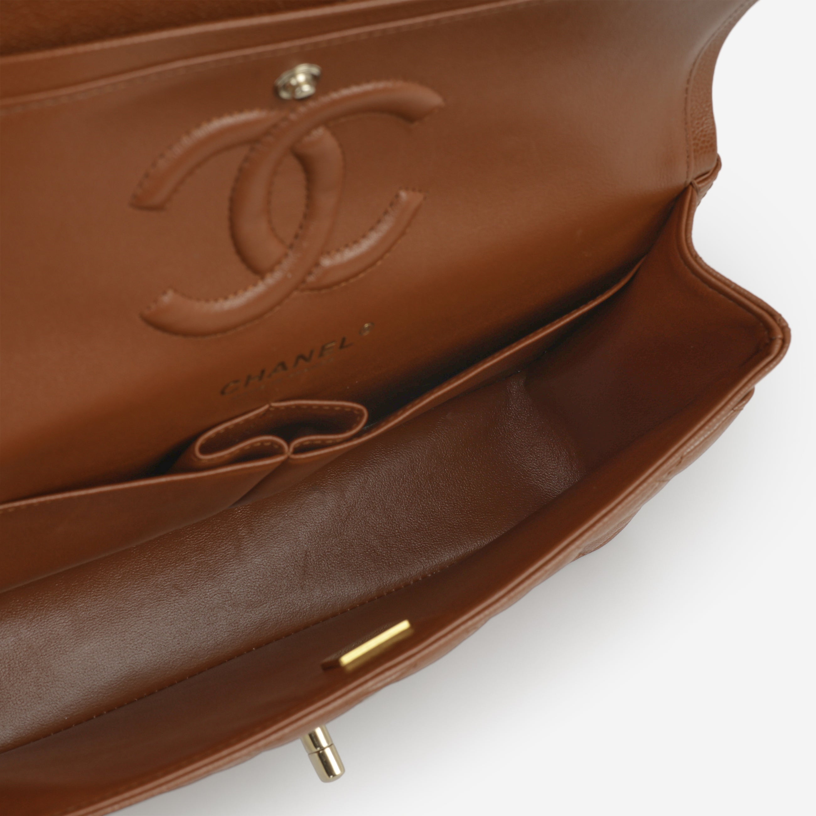 Chanel Medium Classic Flap - Tan Caviar | Champagne Gold Hardware