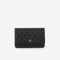 Chanel Classic Wallet on Chain - Black Caviar | Gold Hardware