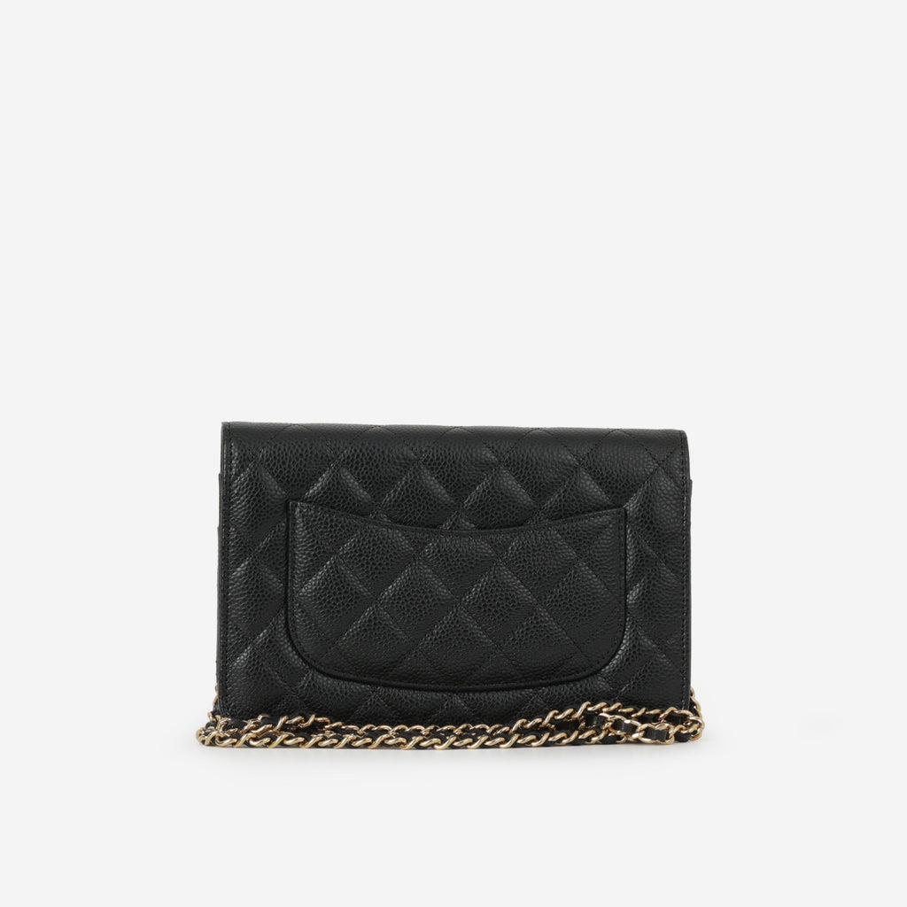 Chanel Classic Wallet on Chain - Black Caviar | Gold Hardware