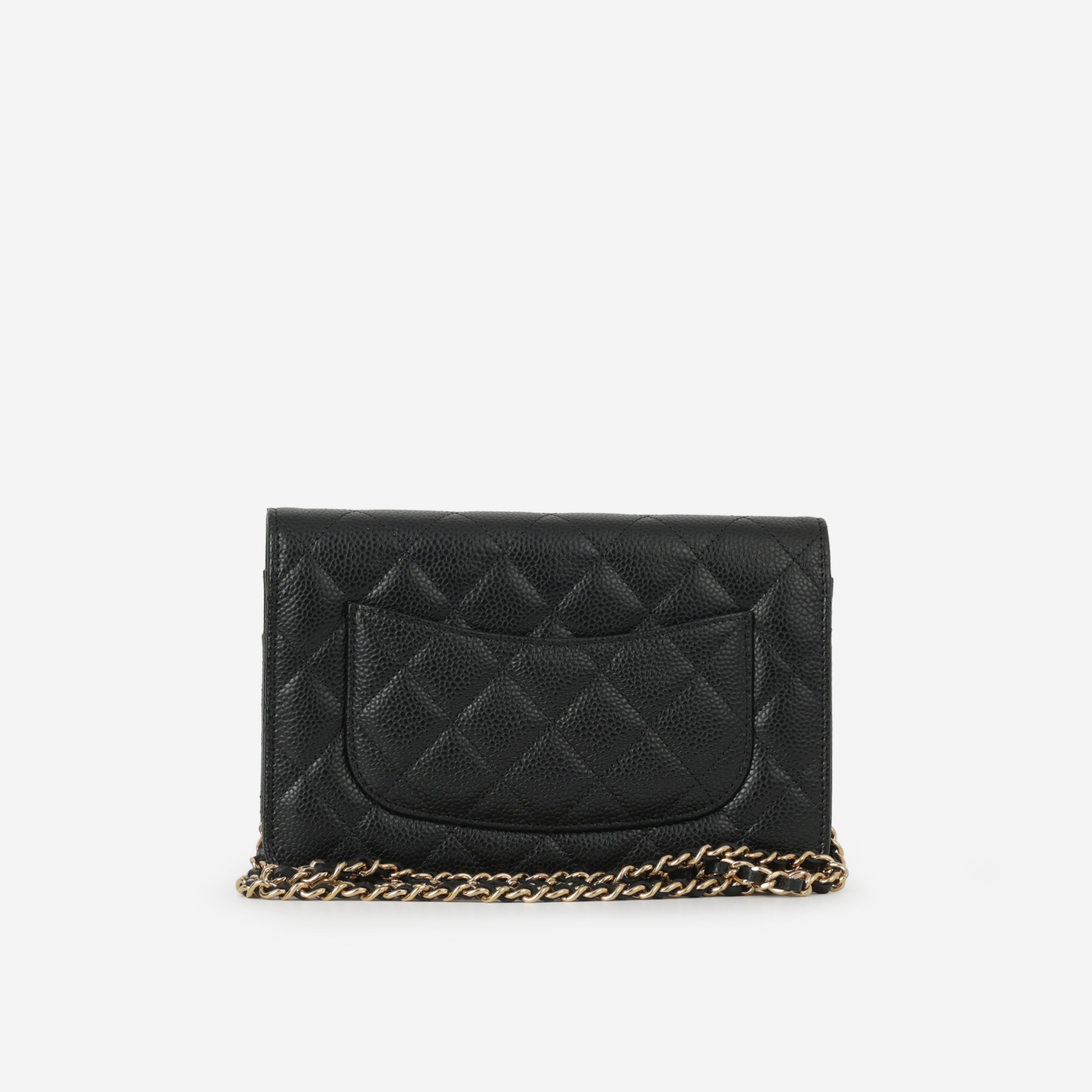 Chanel Classic Wallet on Chain - Black Caviar | Gold Hardware