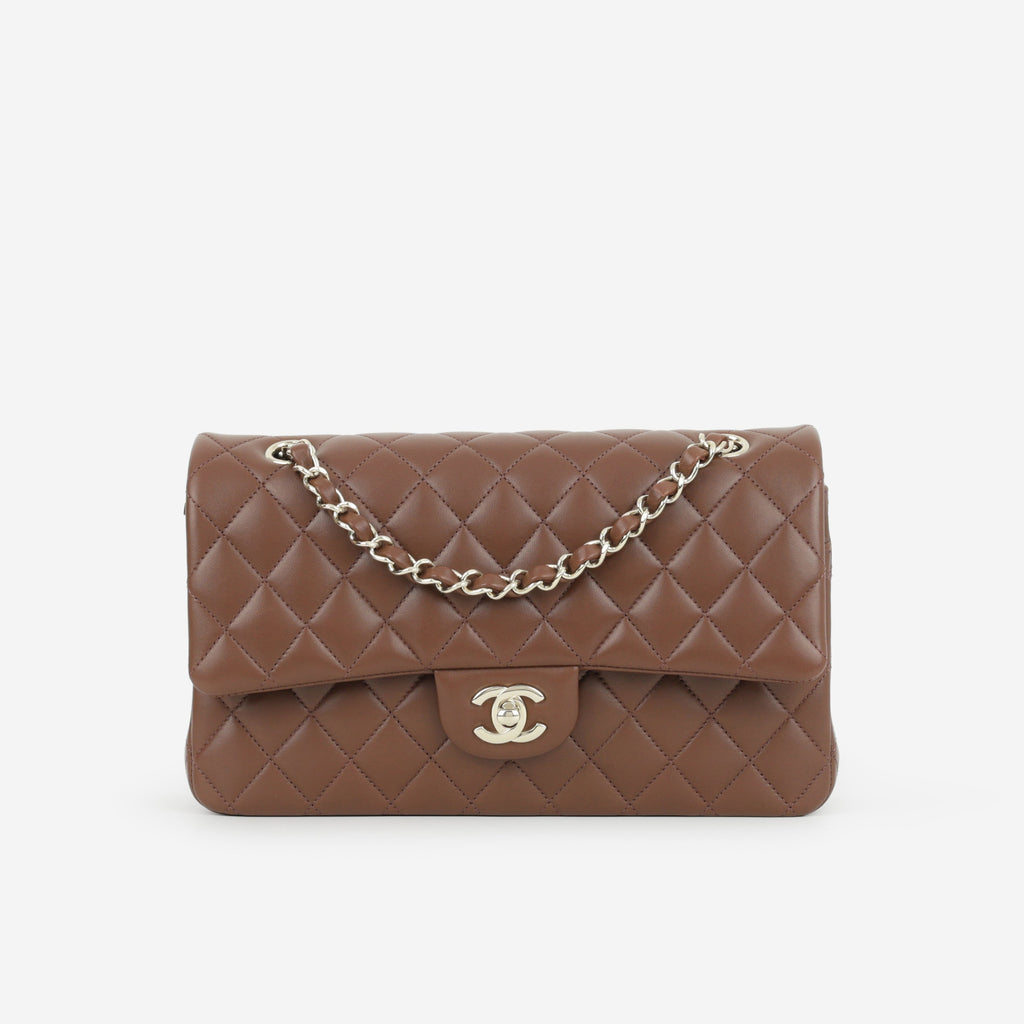 Chanel Medium Classic Flap - Brown Lambskin | Champagne Gold Hardware