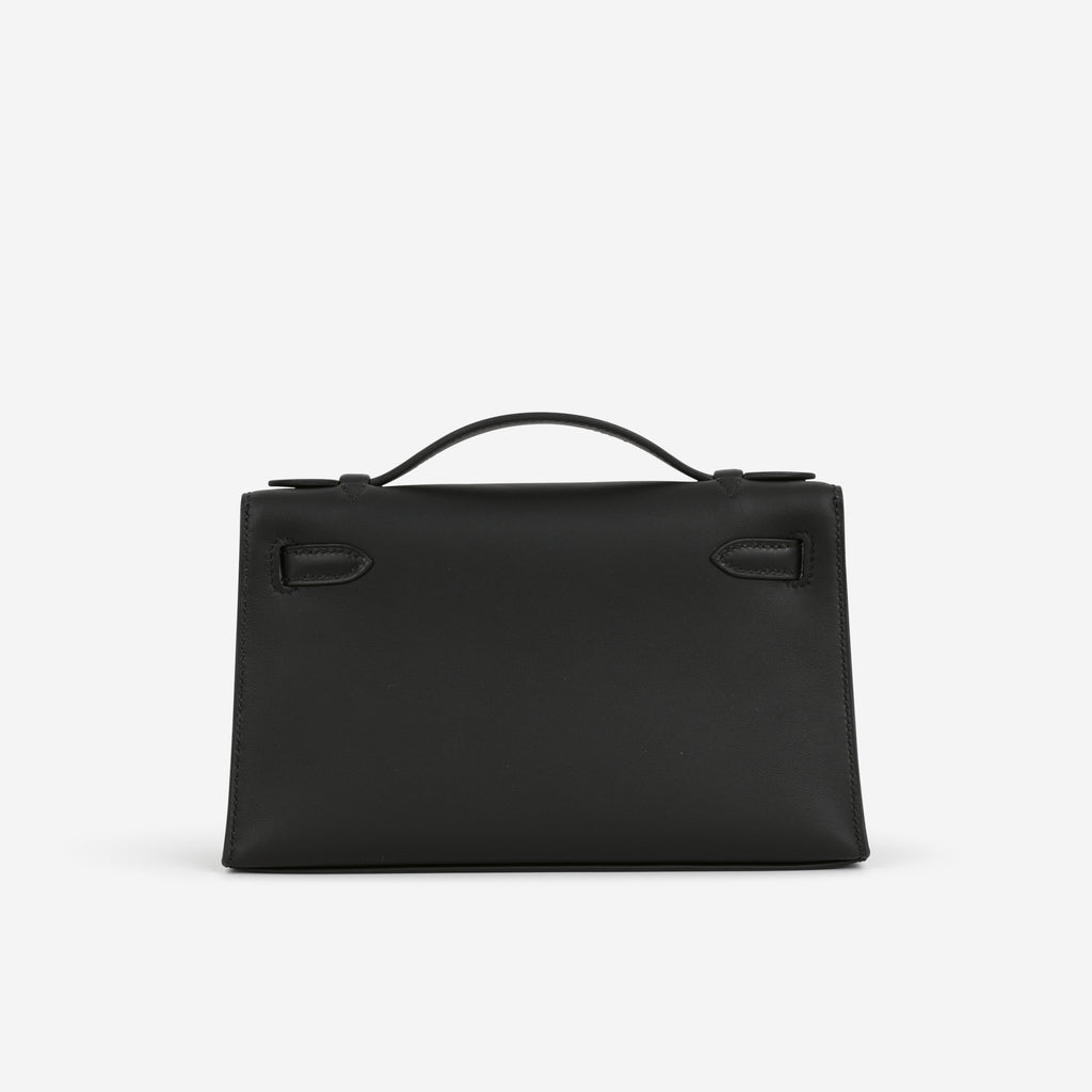 Hermès Kelly Pochette - Black Swift | Gold Hardware