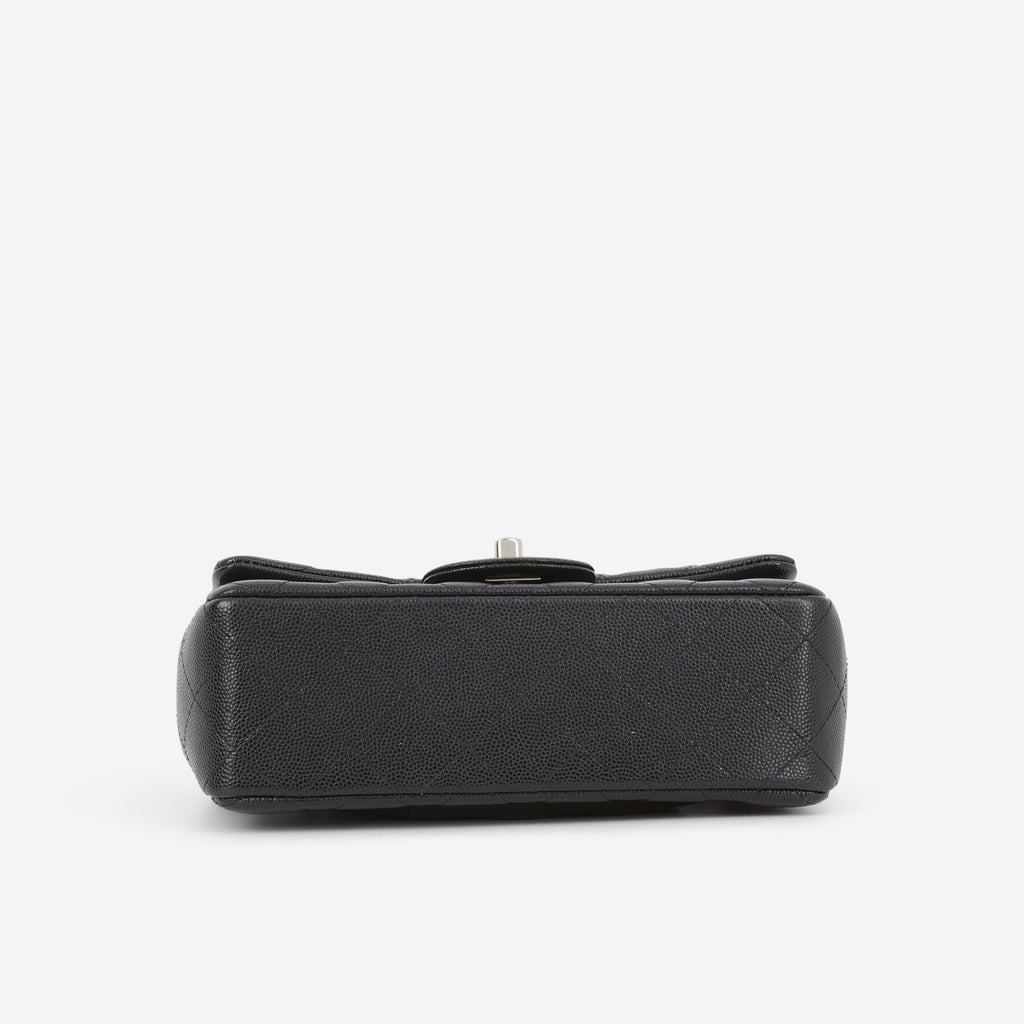 Chanel Classic Mini Flap Rectangular - Black Caviar | Silver Hardware