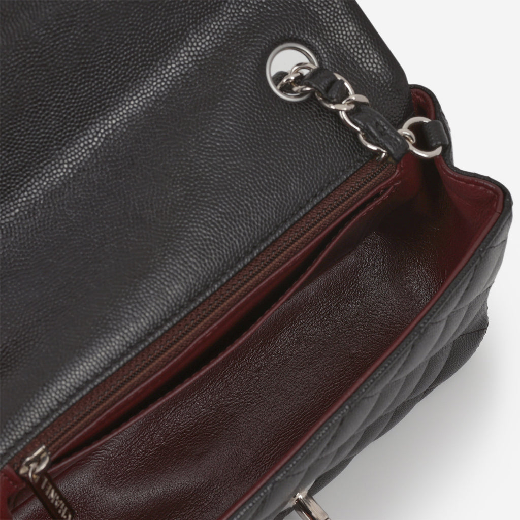 Chanel Classic Mini Flap Rectangular - Black Caviar | Silver Hardware